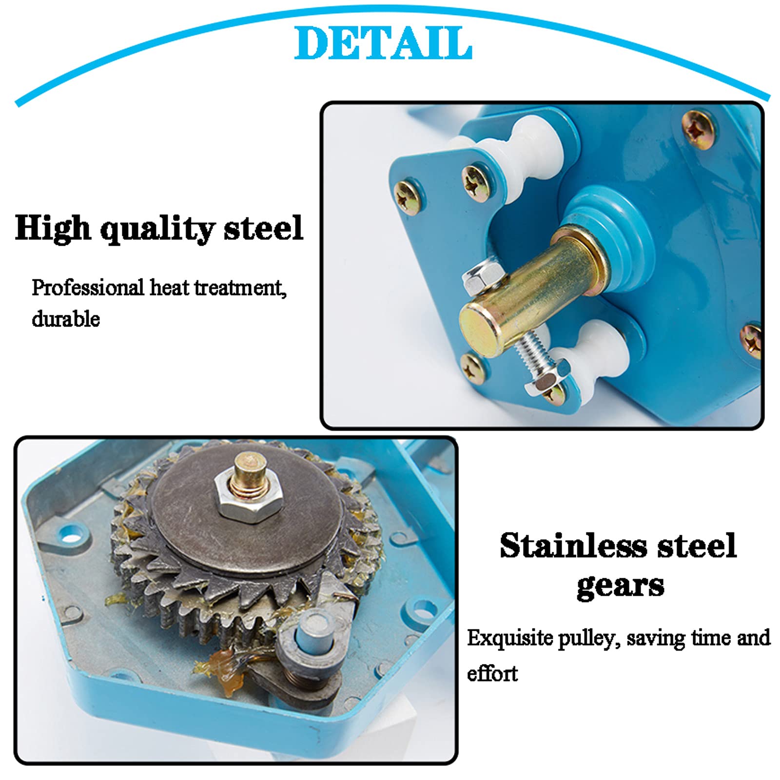 **Manual Greenhouse Hand Crank Winch - Aluminum Alloy Film Coiler for Orchard & Farm - Non-Slip Handle - 2 Pack - Perfect for Greenhouse Side-Wall Ventilation & Crop Protection**