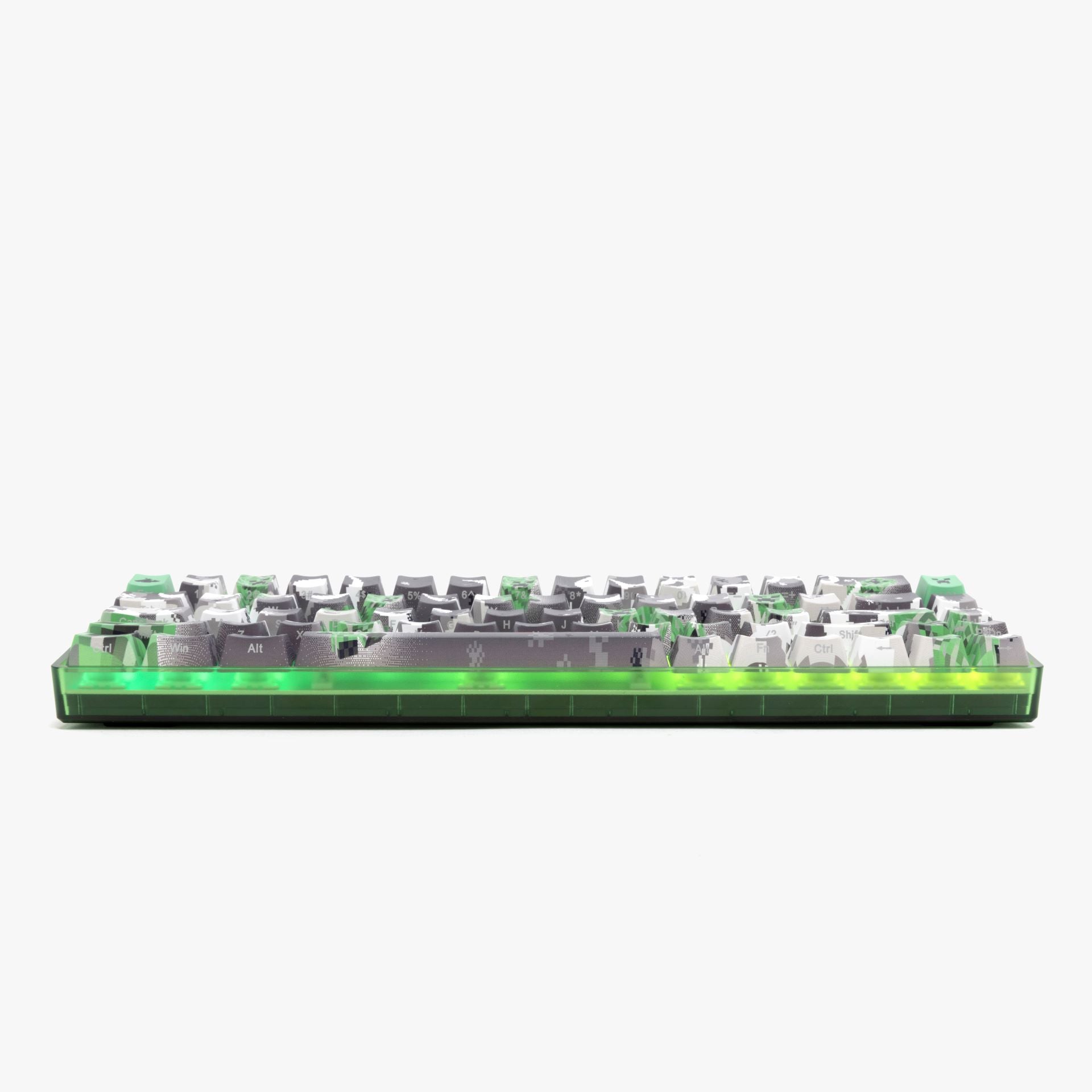 HG x Minecraft Basecamp 65HE Mechanical Gaming Keyboard - Creeper Themed RGB Backlit - Perfect for Gaming & Typing