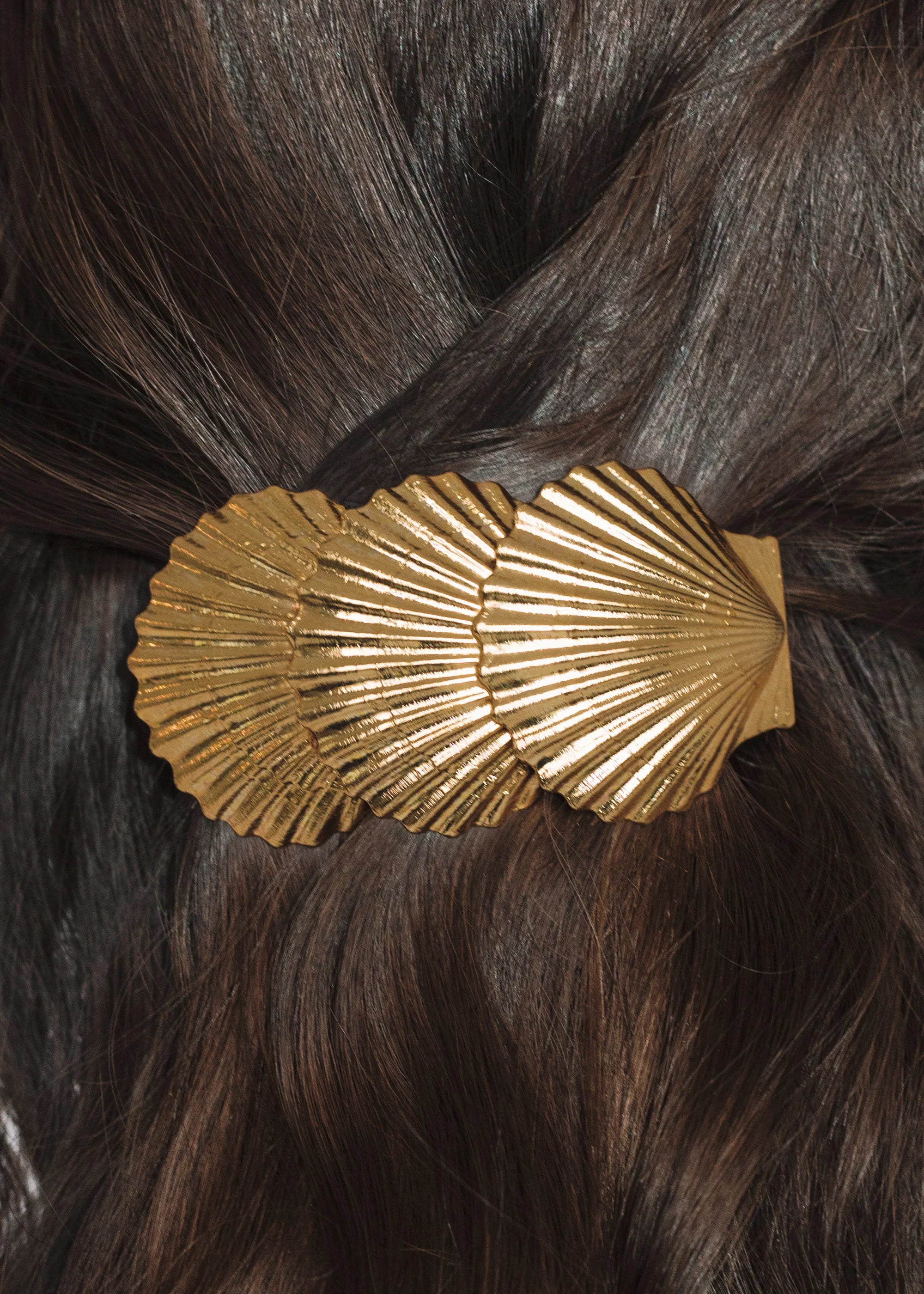 Elegant Gold Siren Barrette Hair Clip - Perfect for Weddings, Parties & Everyday Styling