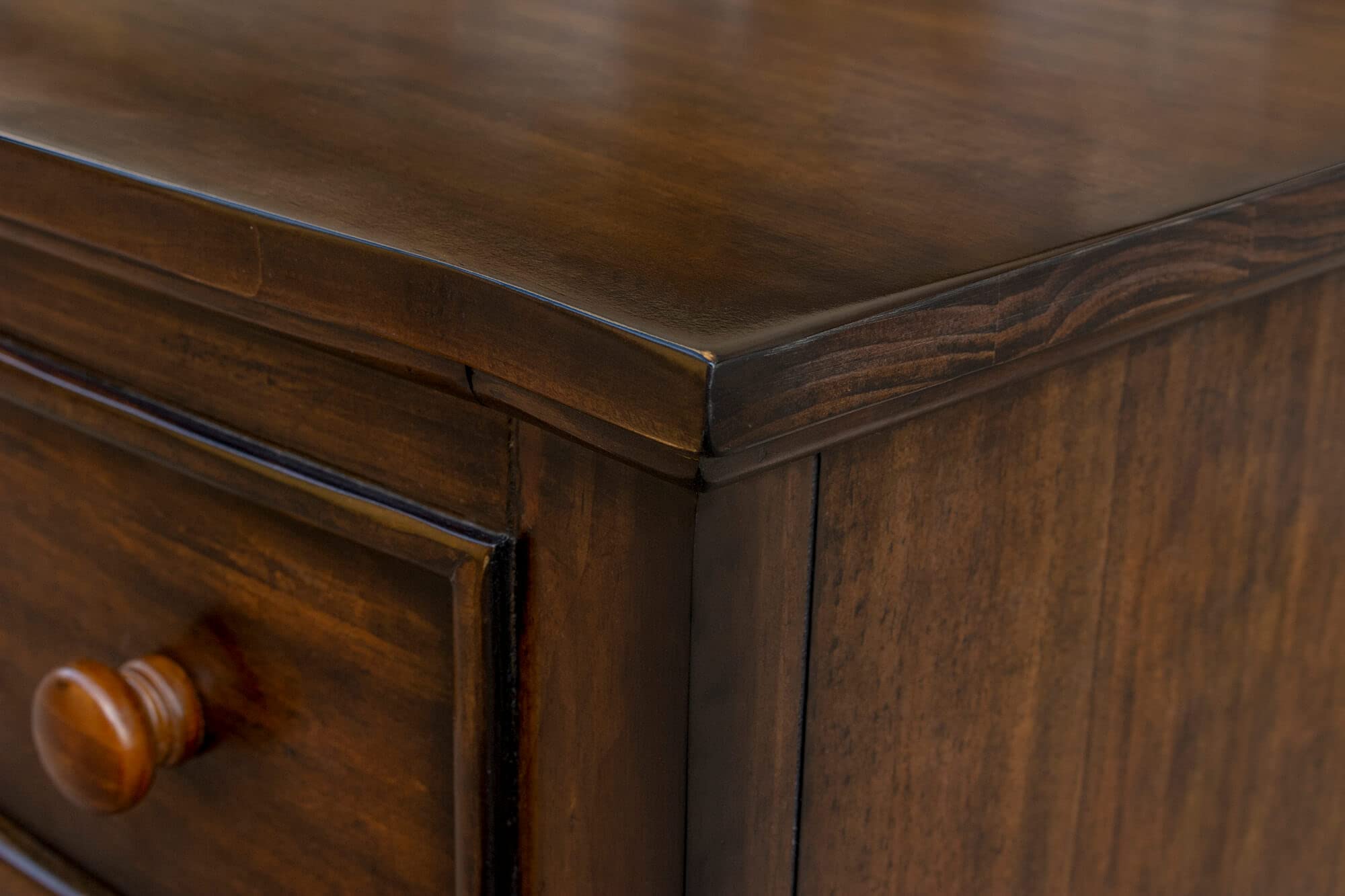 Sunset Trading Bahama Shutter Wood Nightstand with 3 Drawers in Tropical Walnut Brown - Perfect for Bedroom, Guest Room, and Coastal-Themed Home Decor