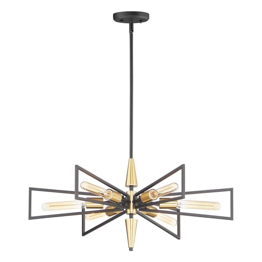 Maxim Wings - 6 Light Chandelier, Modern Crystal Ceiling Light Fixture for Dining Room, Bedroom, Living Room | Elegant Home Decor Lighting for Weddings, Restaurants & Interior Design