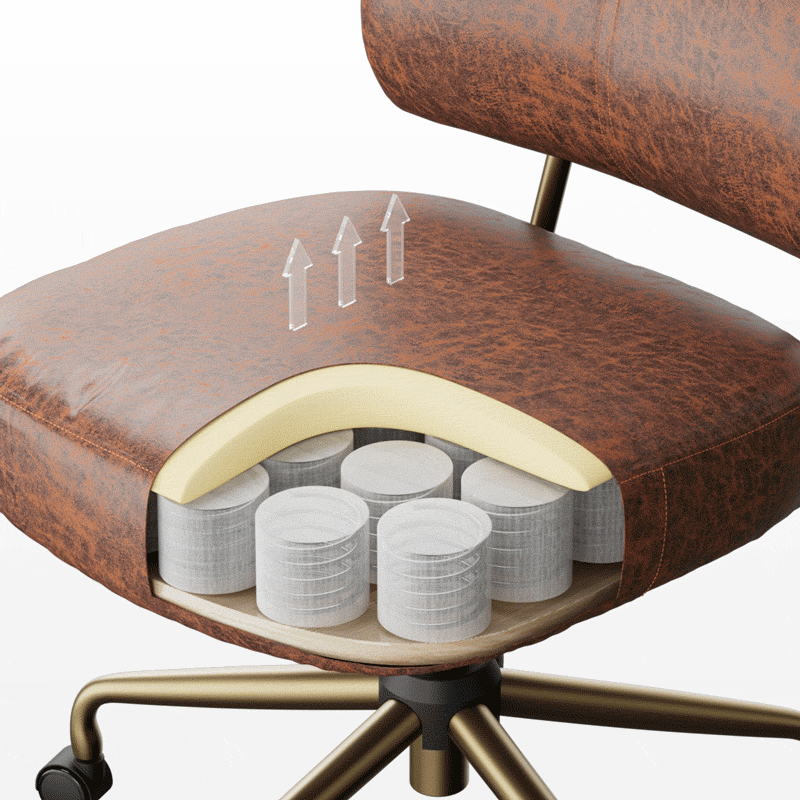 Ultra Soft Cushion Home Office Chair - Ergonomic Desk Chair with Lumbar Support for Long Hours Sitting - Perfect for Work from Home, Gaming & Study