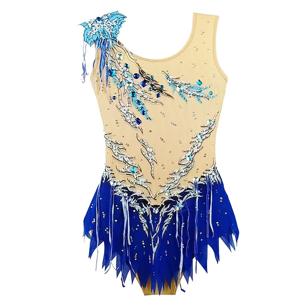 LIUHUO Artistic Gymnastics Leotards for Girls & Women - Competition Rhythmic Dance Leotard with Sparkle Design - Perfect for Gymnastics, Ballet, Dance Performances & Recitals