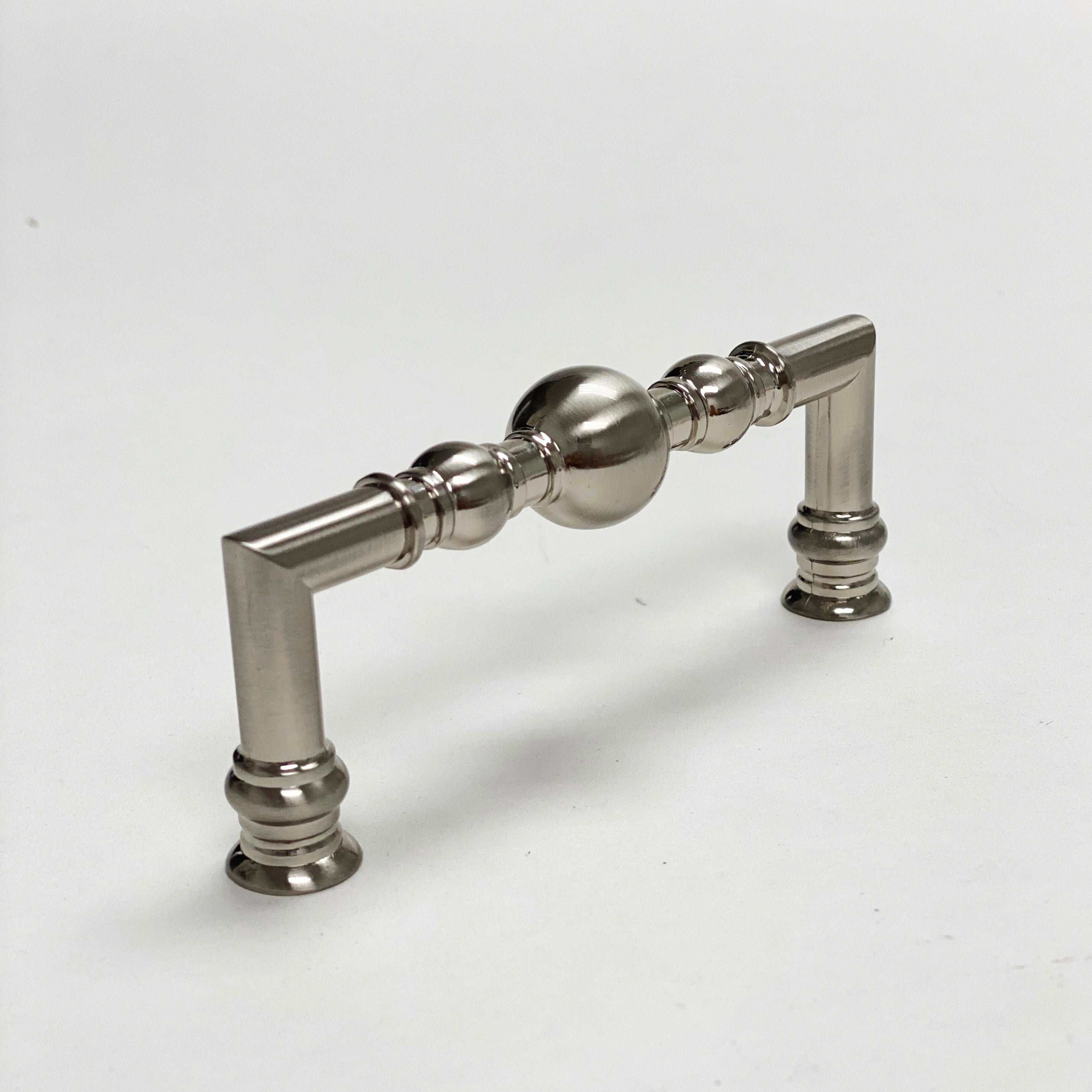 Brushed Nickel 'Kira' Cabinet Ball Knobs and Drawer Pulls - Elegant Hardware for Kitchen Cabinets, Bathroom Vanities & Furniture Upgrades