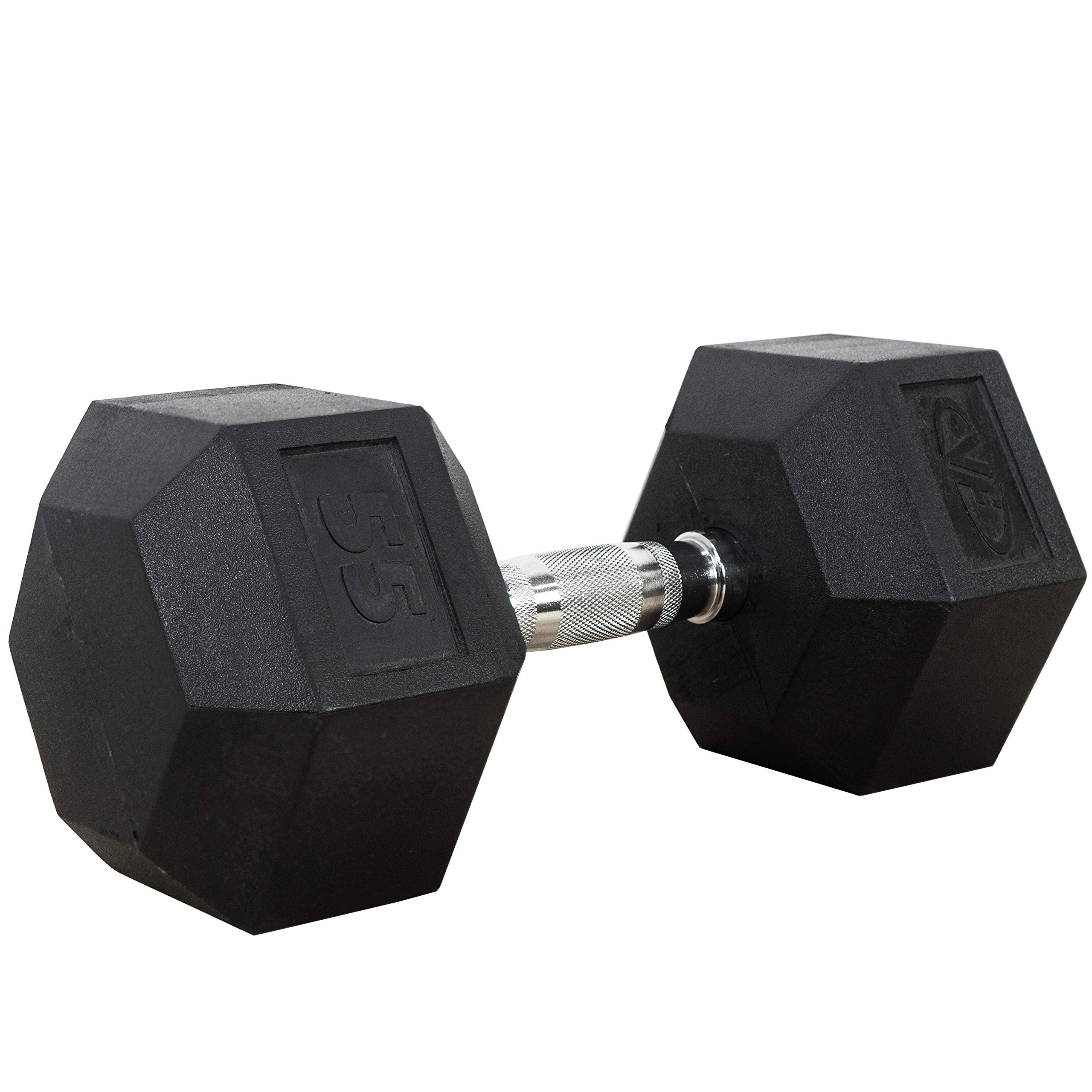Valor Fitness Rubber Hex Dumbbell Set - Adjustable Free Weights for Home Gym, Strength Training & CrossFit | Perfect for Weight Lifting, Muscle Building & Full Body Workouts at Home or Commercial Gym