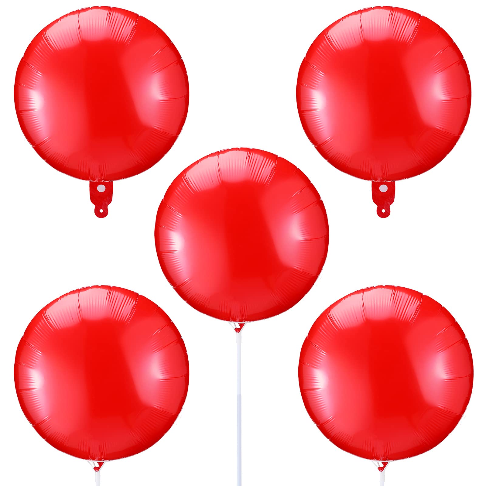 5 Pack Halloween Balloon Decorations Kit - Reusable Balloons with Removable Clips & Poles for Halloween Party, Yard Display, and Spooky Home Decor