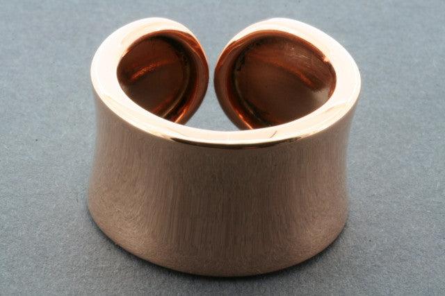 Concave Copper Ring for Jewelry Making - Handcrafted Hammered Metal Rings for DIY Crafts, Boho Style Accessories - Perfect for Earrings, Necklaces & Bracelets