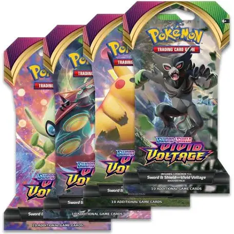 Pokemon Vivid Voltage Sleeved Booster Pack - 36 Cards for Trading & Collecting | Perfect for Battles, Gifts & Pokemon TCG Tournaments