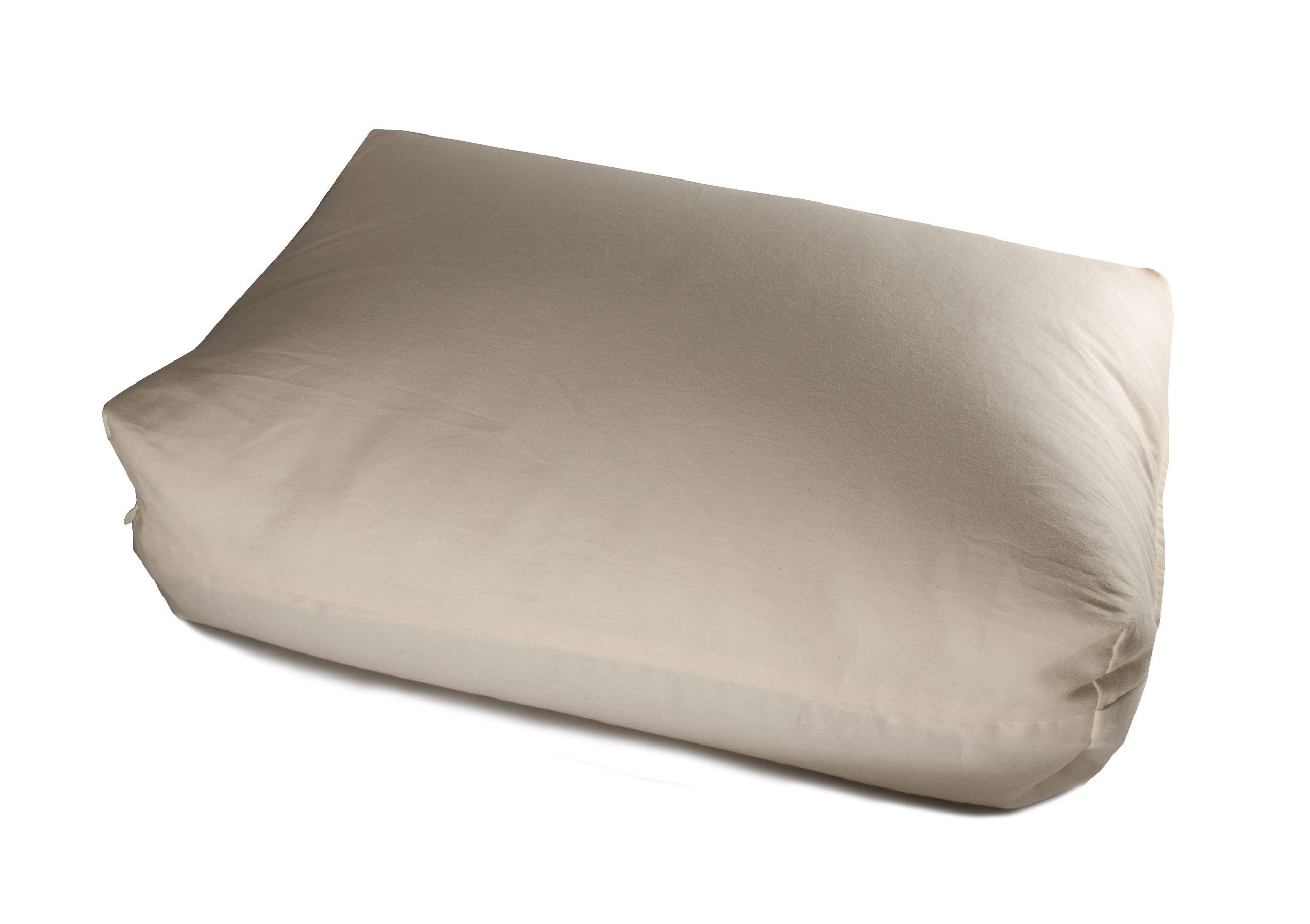 Organic Buckwheat Hull & Natural Wool Rejuvenation Pillow for Neck Pain Relief - Perfect for Side Sleepers, Back Pain Sufferers & Stress Relief at Home or Office