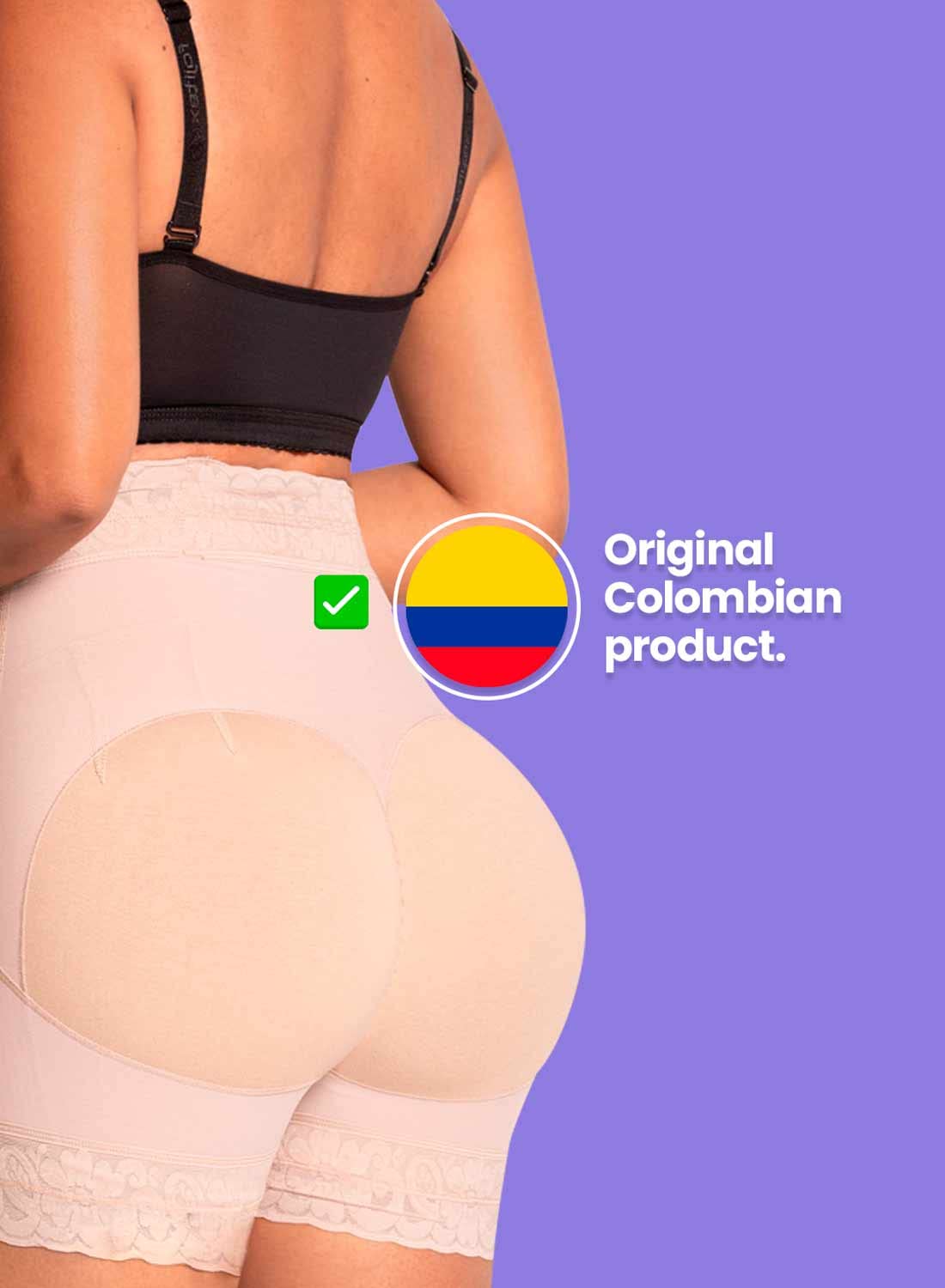 Fajitex High-Compression Butt Lifter Shorts - Shapewear for Women, Firm Control Panties, Levanta Cola Colombianos Girdle - Beige XX-Large - Perfect for Workout, Daily Wear & Special Occasions