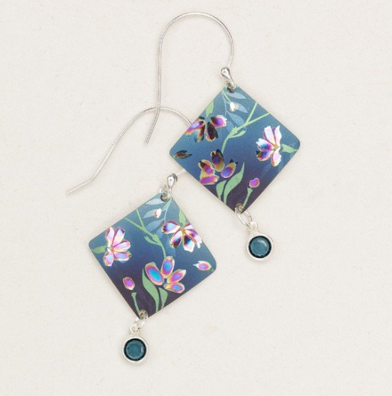 Garden Sonnet Sterling Silver Floral Earrings for Women - Elegant Dainty Jewelry Gift for Birthday, Anniversary & Everyday Wear
