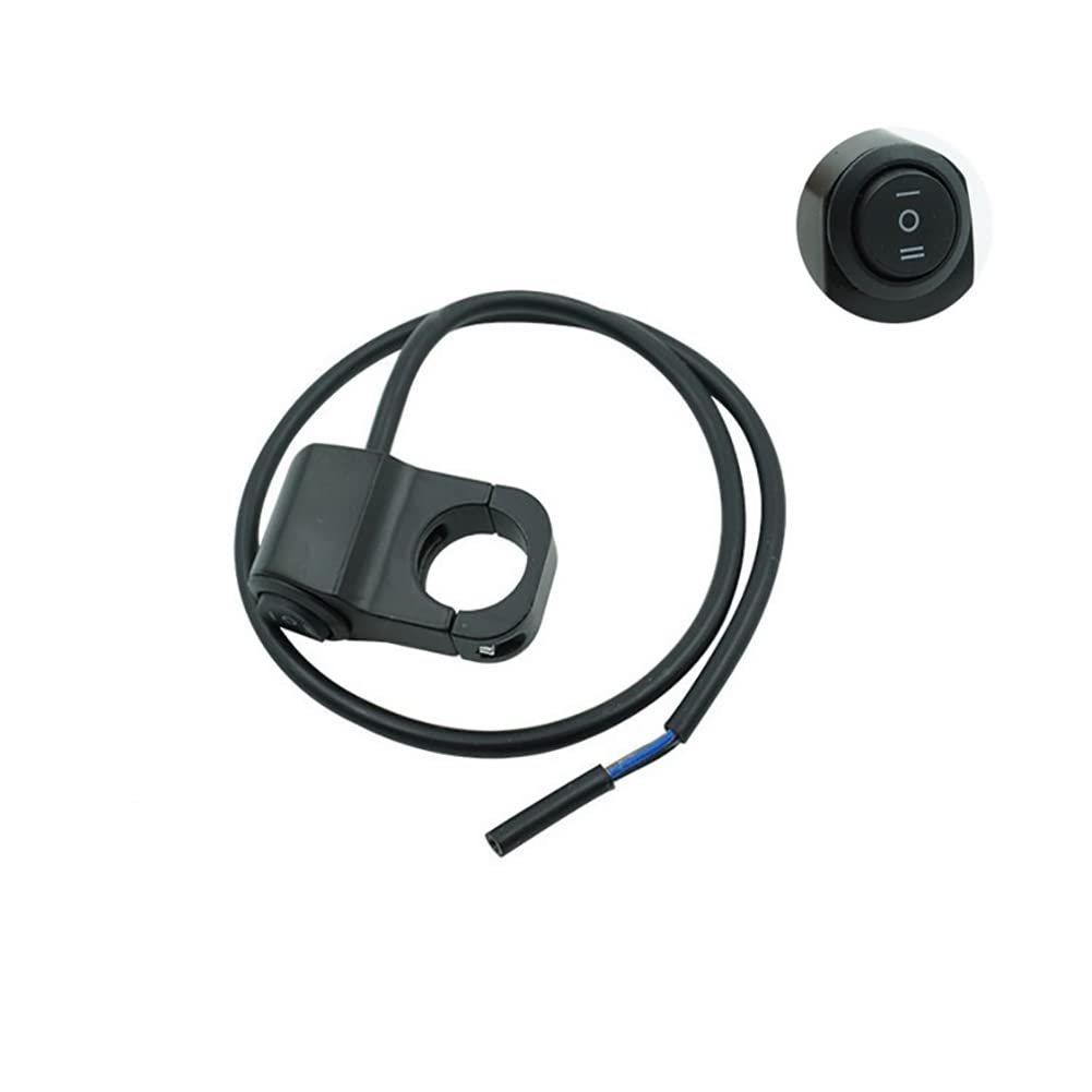 22mm Universal Aluminum Alloy Motorcycle Handlebar Switch - Headlight & Fog Light On/Off Button for Motorbikes, Cruisers, ATVs - Durable LED Control for Night Riding & Off-Road Adventures