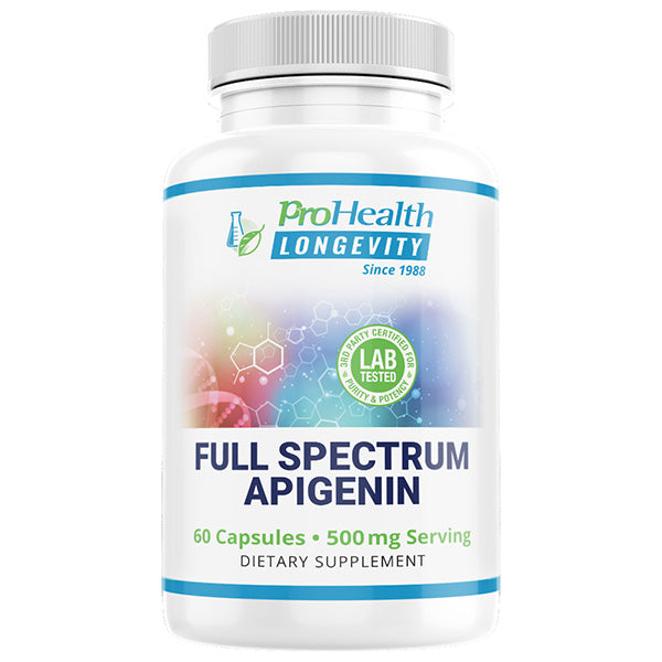 Premium Full Spectrum Apigenin Supplement | Natural Flavonoid for Stress Relief & Sleep Support | Vegan, Non-GMO | Ideal for Relaxation, Nighttime Routine & Wellness