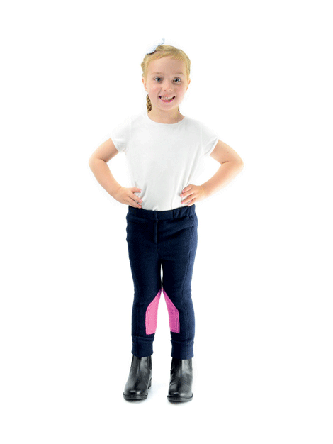 Hy Equestrian Fleece Tots Jodhpurs - Warm Winter Riding Pants for Kids - Perfect for Horseback Riding Lessons & Cold Weather Equestrian Activities