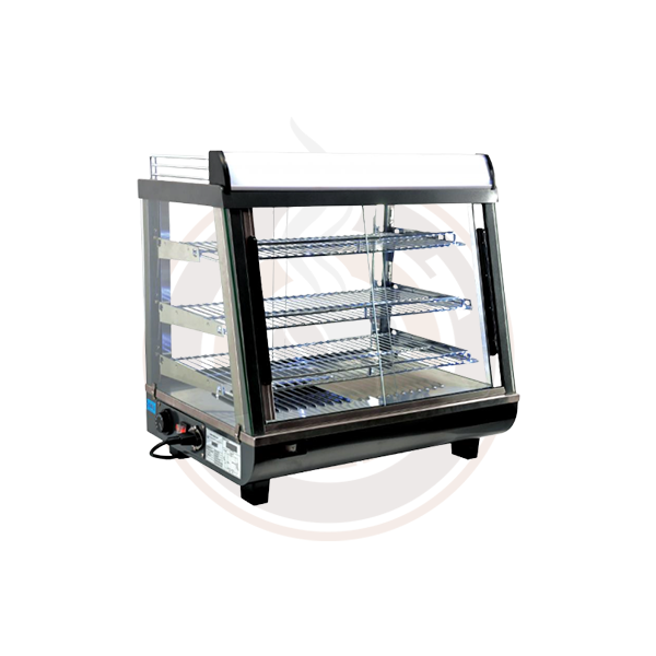 Omcan 96L Commercial Display Warmer with Front & Back Doors - Model 40003/39999/44438 - Perfect for Restaurants, Cafes, and Buffets