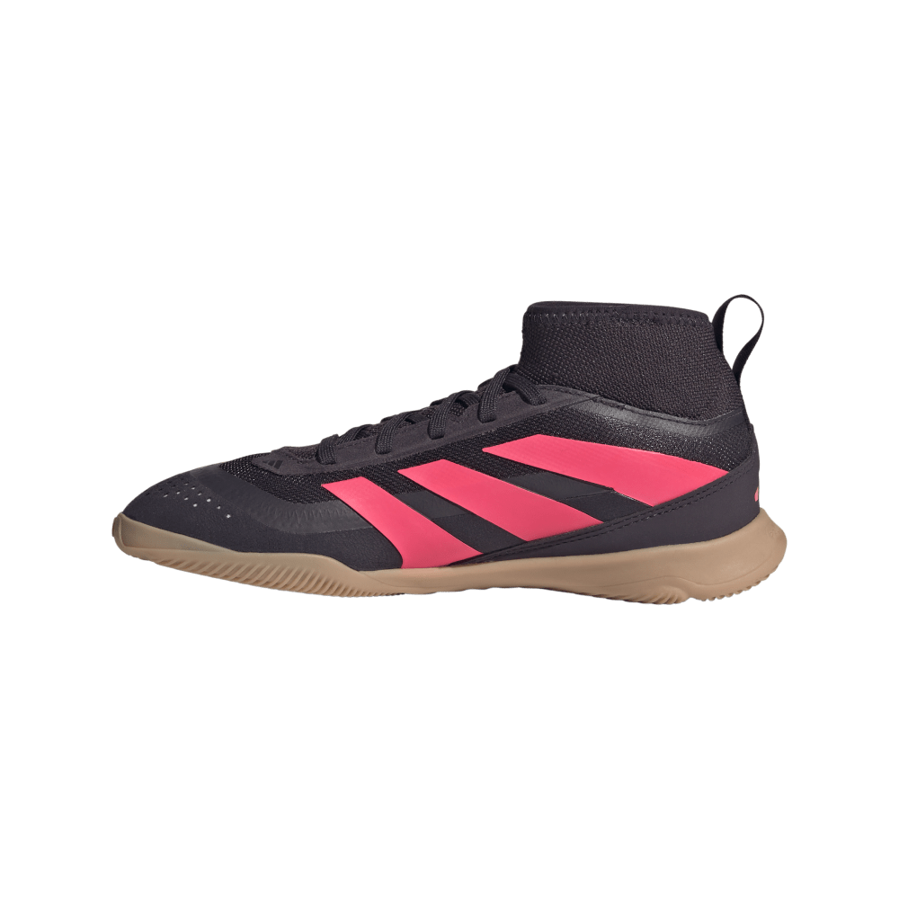 Adidas Predator League Indoor Soccer Shoes for Kids - Youth Football Cleats (Aurora Blue/Turbo/Gum) - Perfect for Indoor Training & School Gym Class