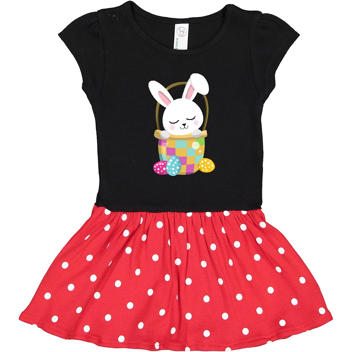 Inktastic Easter Bunny Toddler Dress - Easter Egg Hunt Outfit