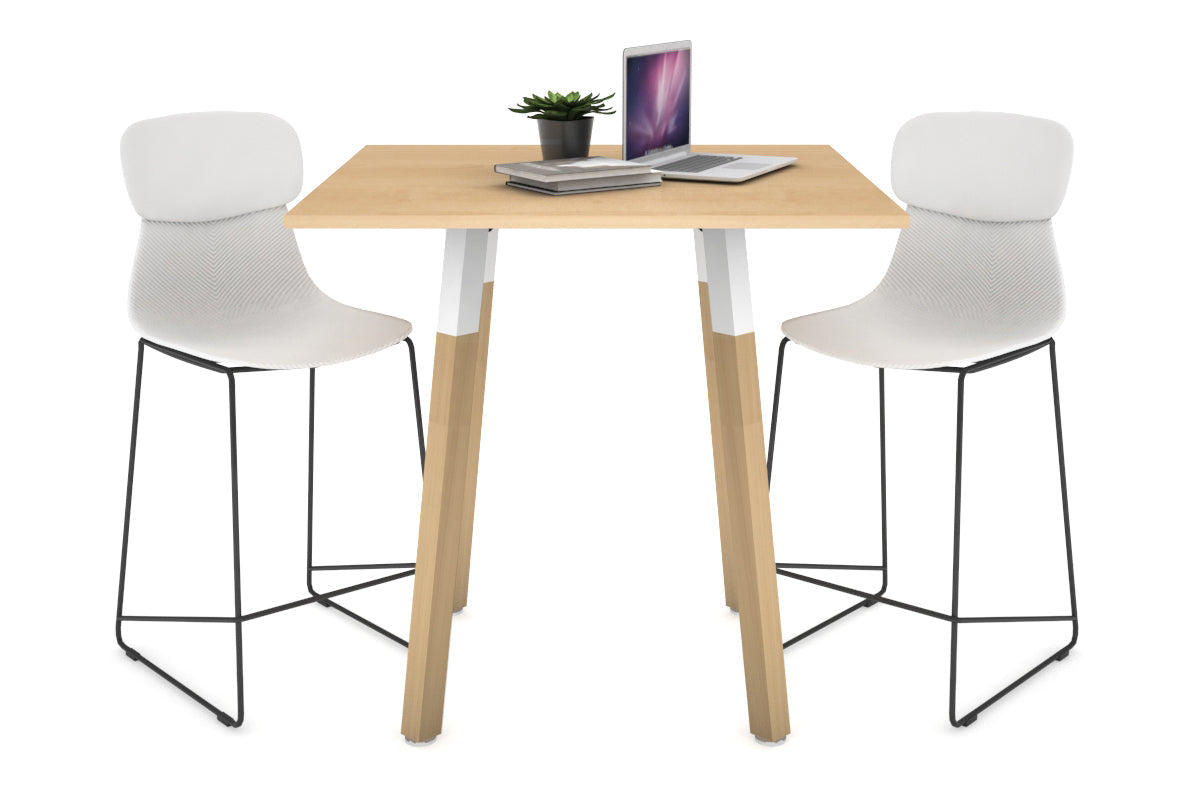 Solid Wood Square Coffee Table with Quadro Countertop - 31.5