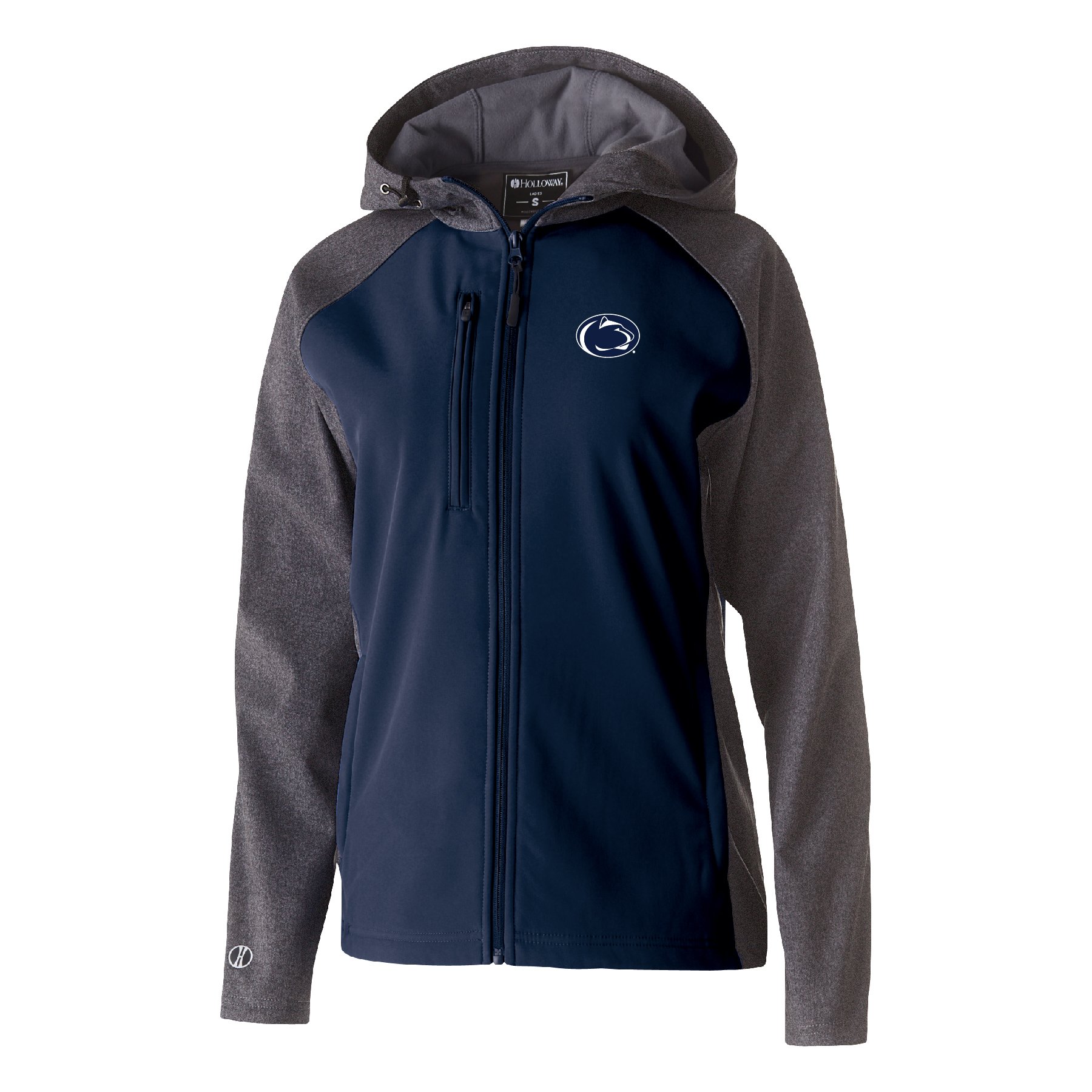 NCAA Navy Women's Raider Soft Shell Jacket - Lightweight Waterproof Windbreaker for Outdoor Sports & Casual Wear