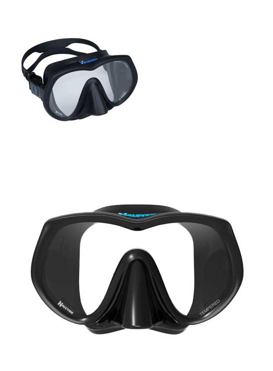 Halcyon H View Frameless Dive Mask - Premium Scuba Diving Gear for Clear Underwater Vision | Perfect for Snorkeling, Spearfishing & Marine Exploration