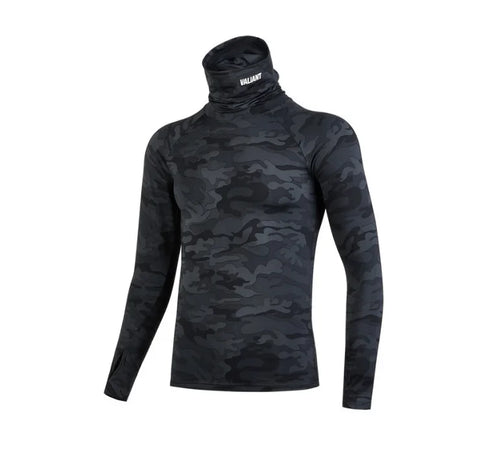 Men's Long Sleeve T-Shirts for Gym & Training - High Neck Fitness Workout Shirts for Running, Yoga & Athletic Performance