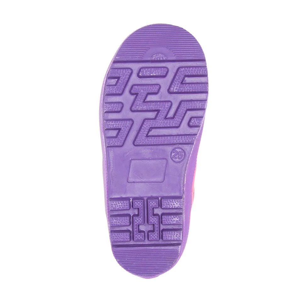 Kamik Purple Unicorn Toddler Rain Boots - Waterproof Kids Rain Shoes for Girls & Boys - Perfect for Puddle Jumping, Outdoor Play & Spring Weather Adventures