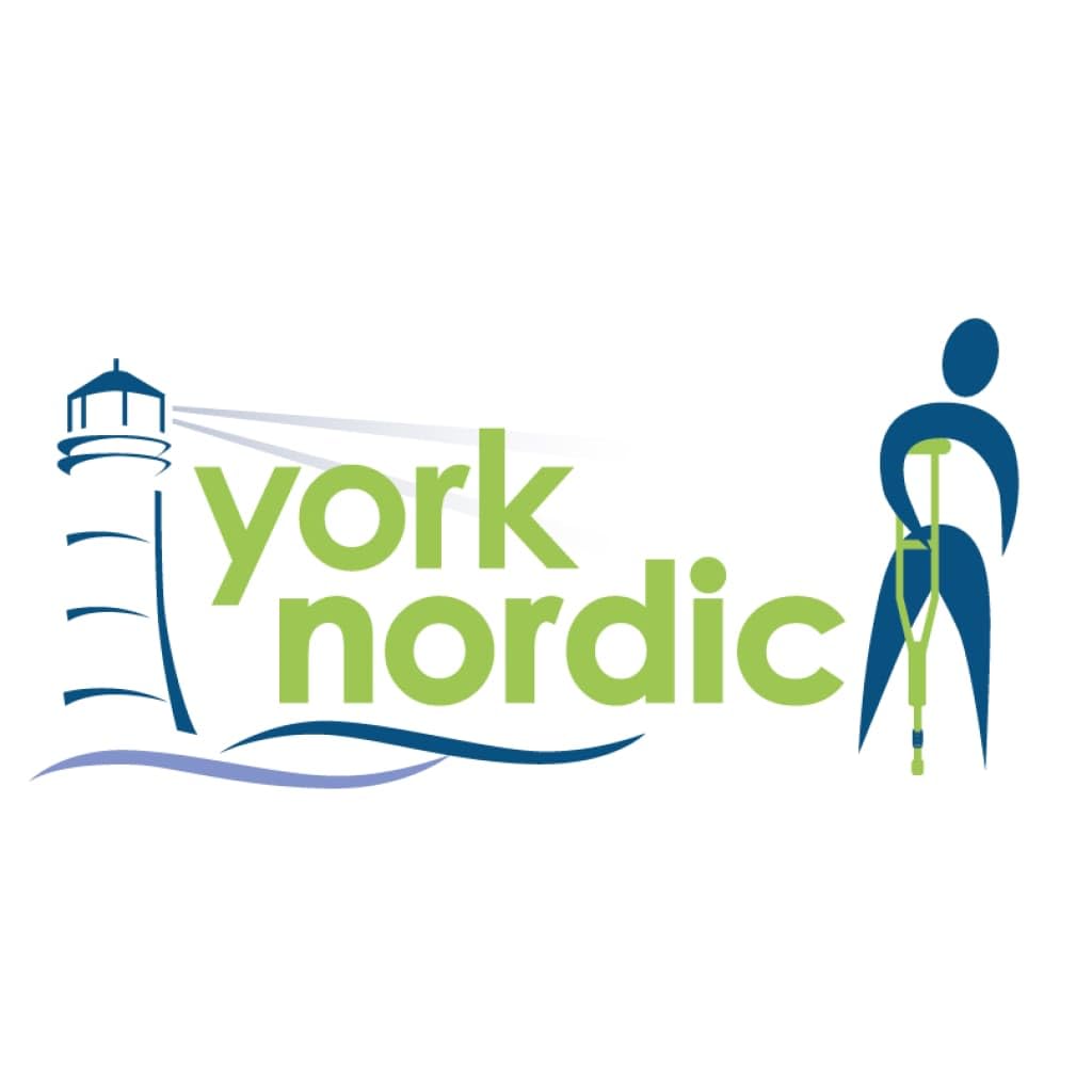 York Nordic - Adjustable Spring Cushion Crutches for Adults (4'7