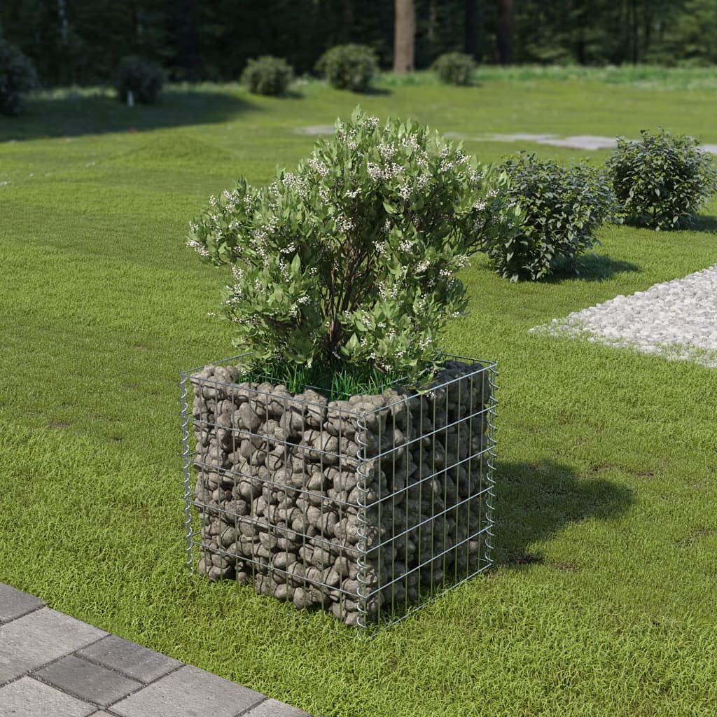 Galvanized Steel Gabion Planter Basket - 19.7