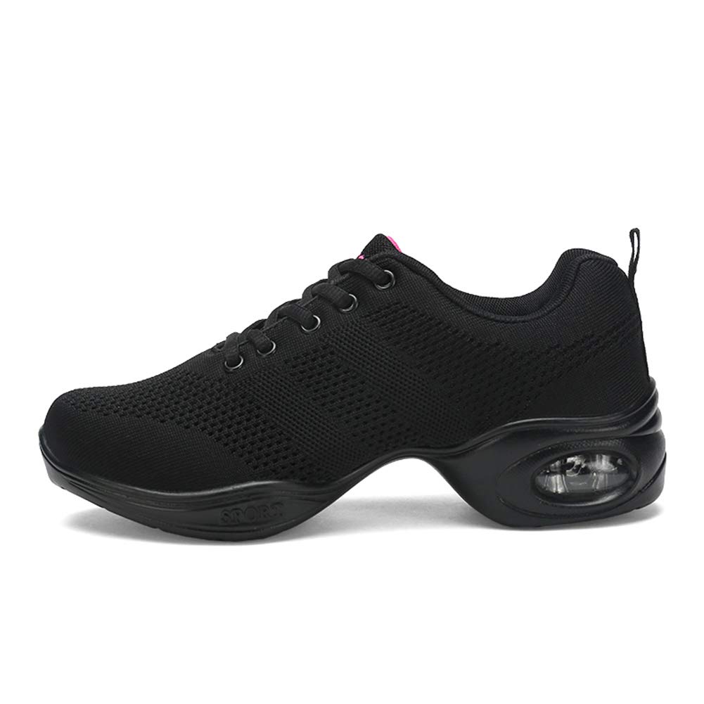 HROYL Women's Split Sole Dance Sneakers - Non-Slip Wear-Resistant Jazz Shoes for Fitness, Sports & Dance (Model 883-876) | Perfect for Jazz Classes, Dance Practice & Gym Workouts