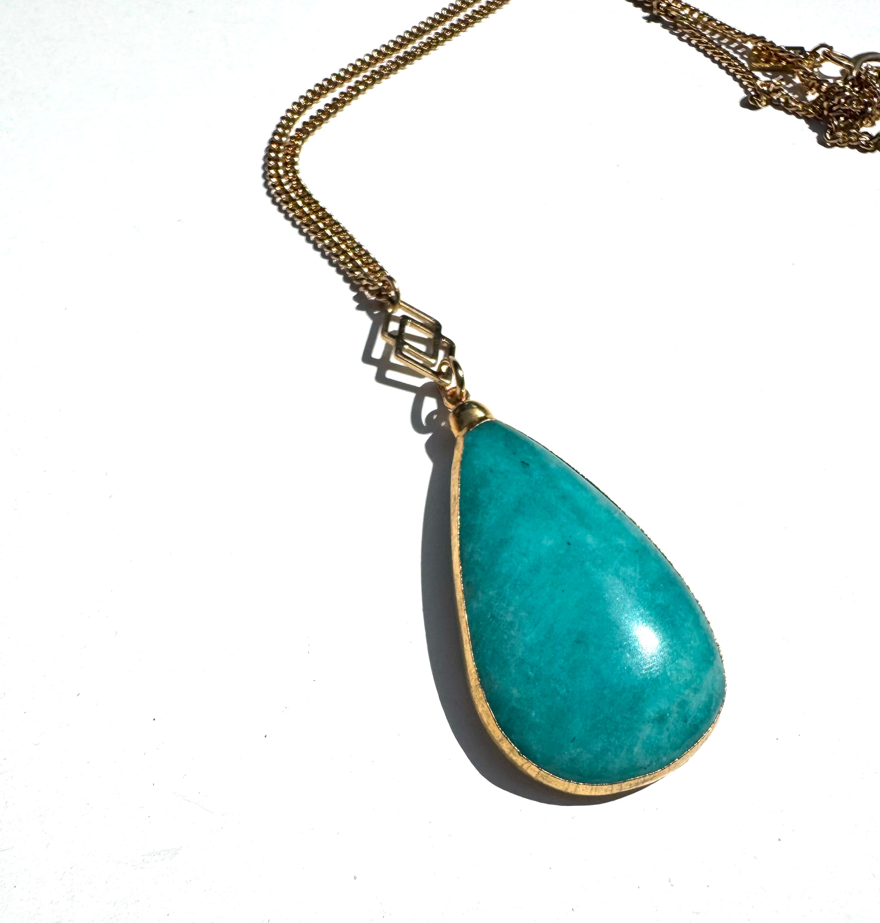 Amazonite Gemstone Necklace for Women - Healing Crystal Jewelry for Stress Relief & Positive Energy - Perfect for Meditation, Yoga & Spiritual Gifts