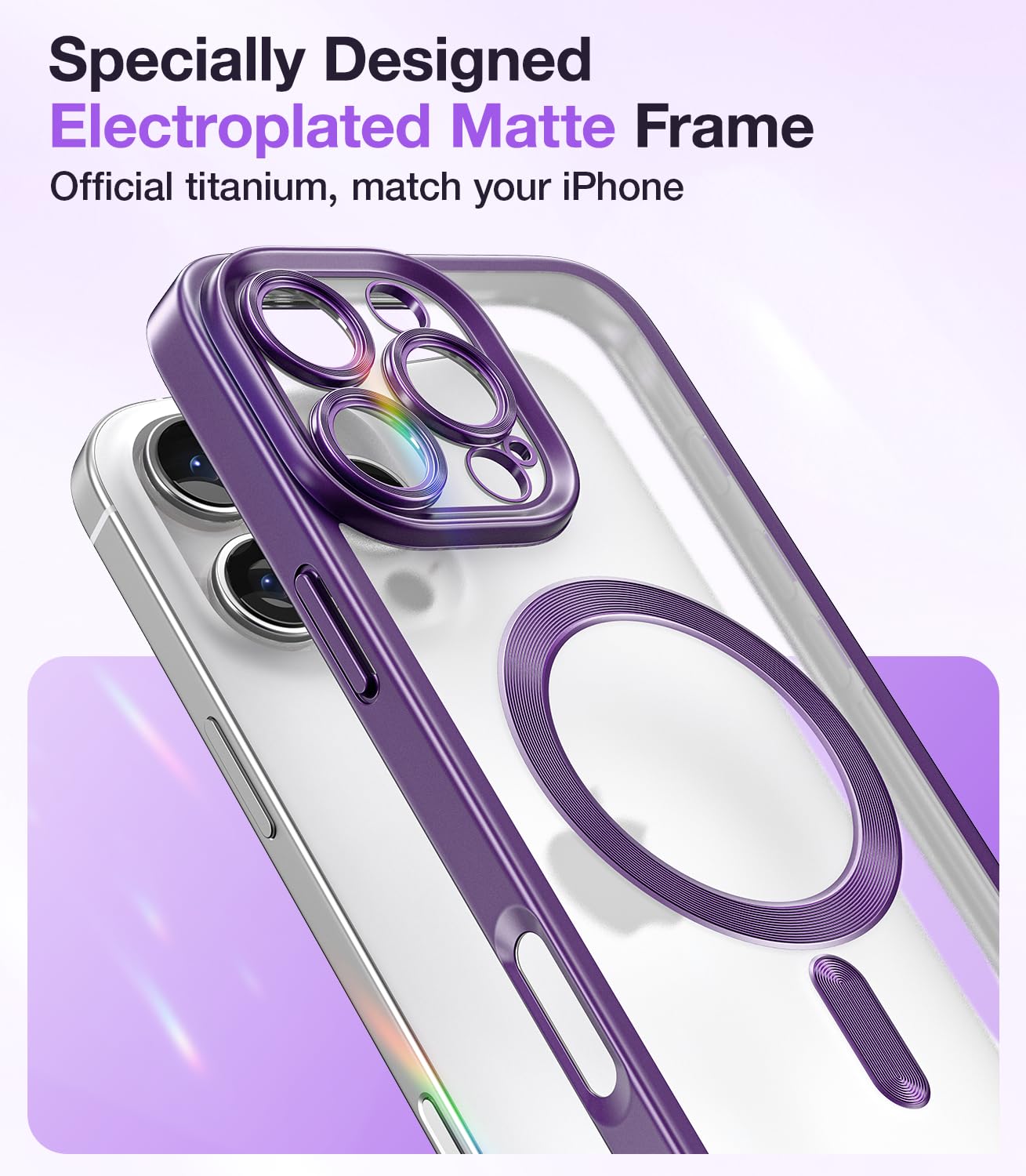 Meifigno Candy Frosted Magnetic Case for iPhone 16 Pro Max 6.9