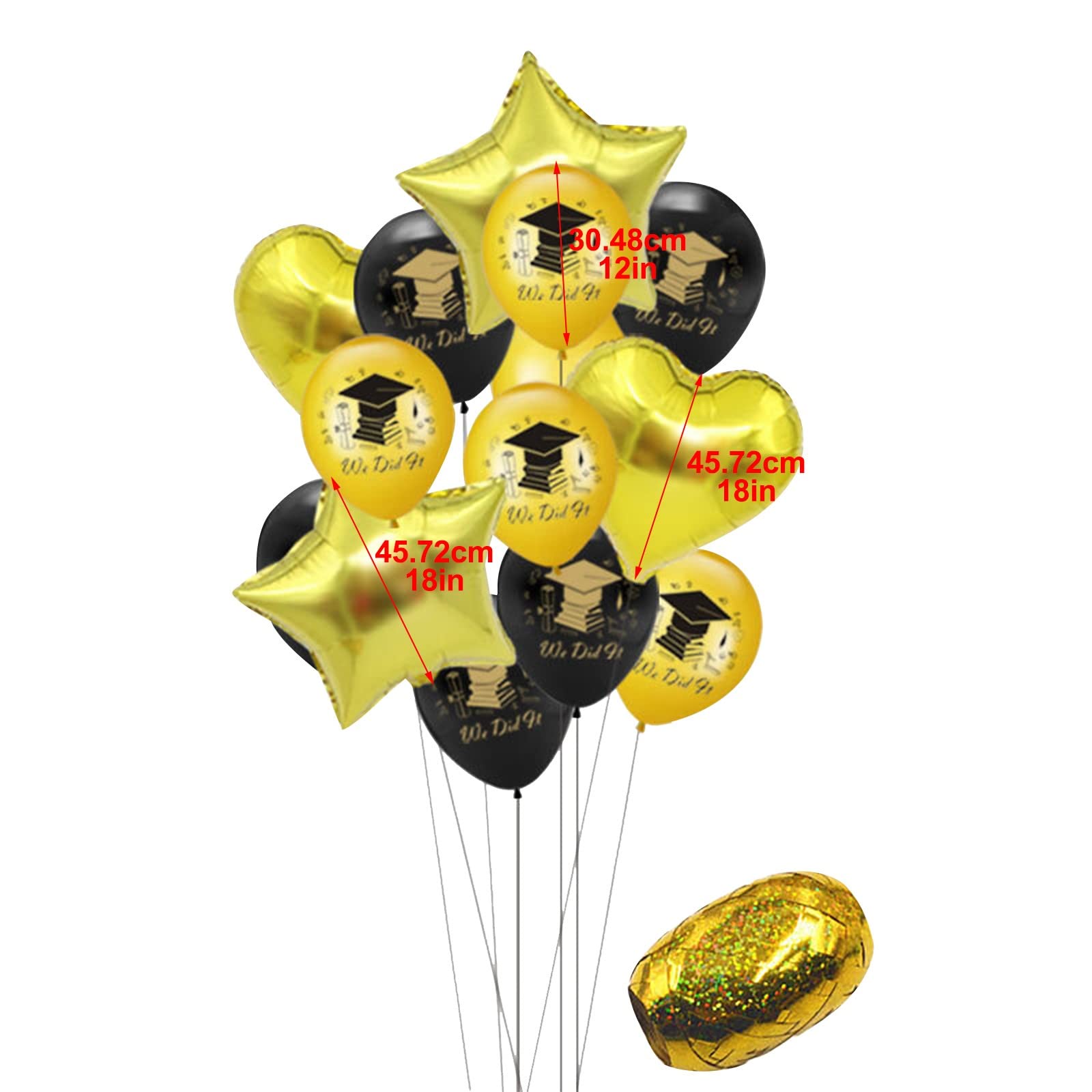 2022 Graduation Party Decorations Set - Foil Balloons, Banner, Photo Curtains, Plastic Rods & More for Grad Party Supplies | Perfect for Graduation Celebrations, School Events & Congratulatory Decor