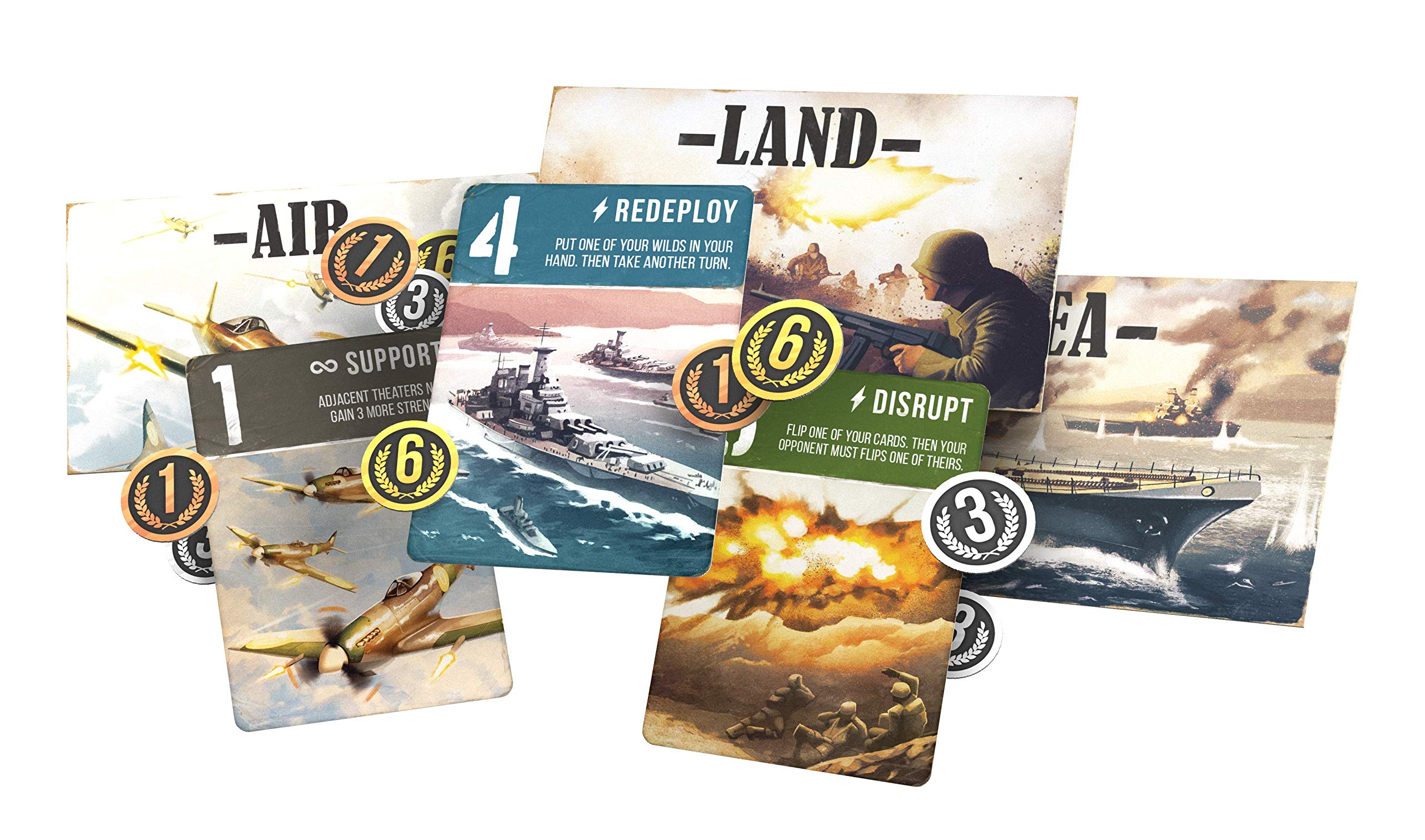 Arcane Wonders Air Land & Sea Revised Edition - Strategic 2 Player Card Game for Teens & Adults (Ages 14+) | 20 Min Playtime | Perfect for Game Nights, Travel & Family Bonding