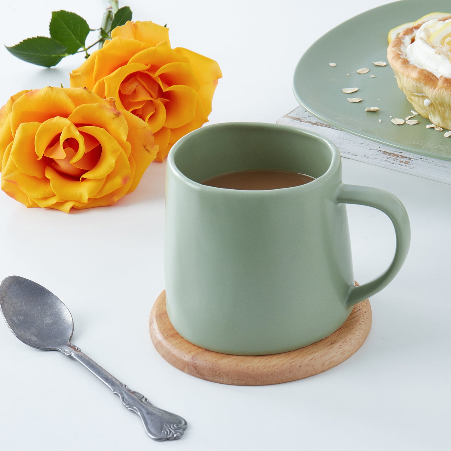Premium Delilah Porcelain Coffee Mug Set - 6 Pack, Elegant Ceramic Tea Cups for Home, Office & Gifts - Dishwasher & Microwave Safe