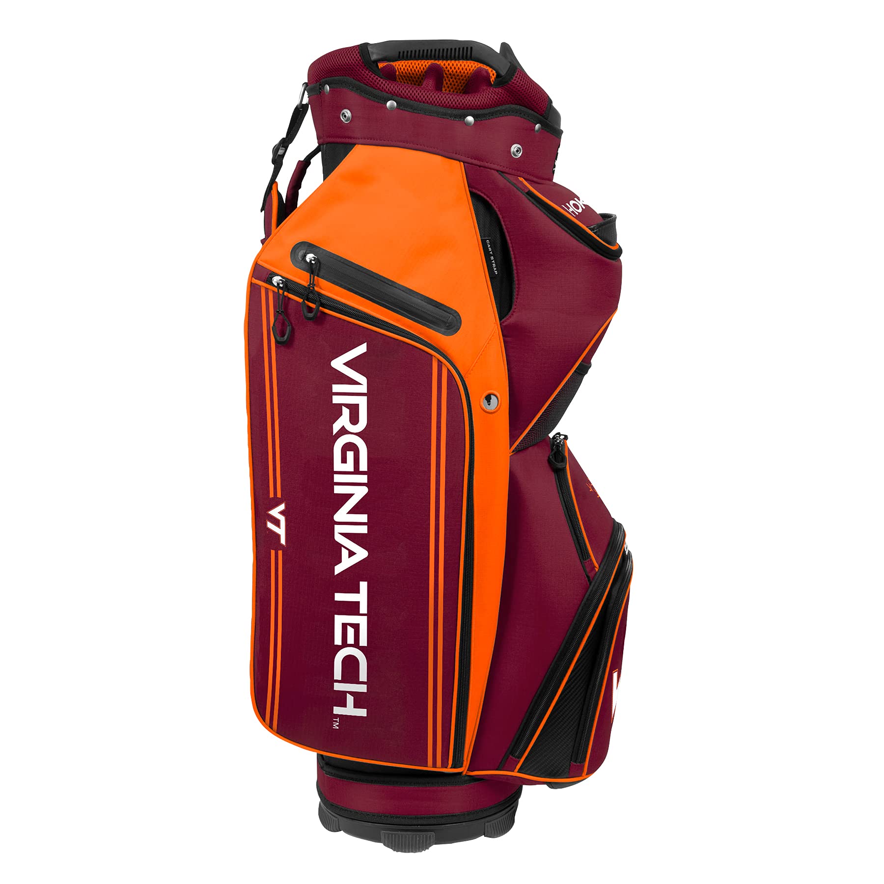 Team Effort NCAA The Bucket III Cooler Cart Golf Bag - Insulated Beverage & Golf Storage for Tailgates, Camping & Course Outings