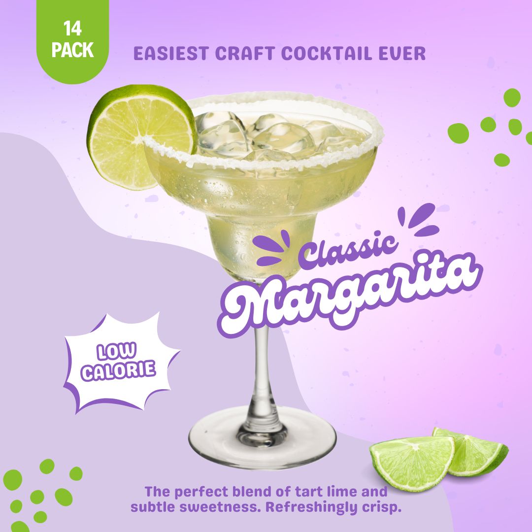 Maud's Mixers Classic Margarita Cocktail Mix - Premium Lime Flavored Drink Mix for Margaritas, Perfect for Parties, BBQs & Summer Gatherings