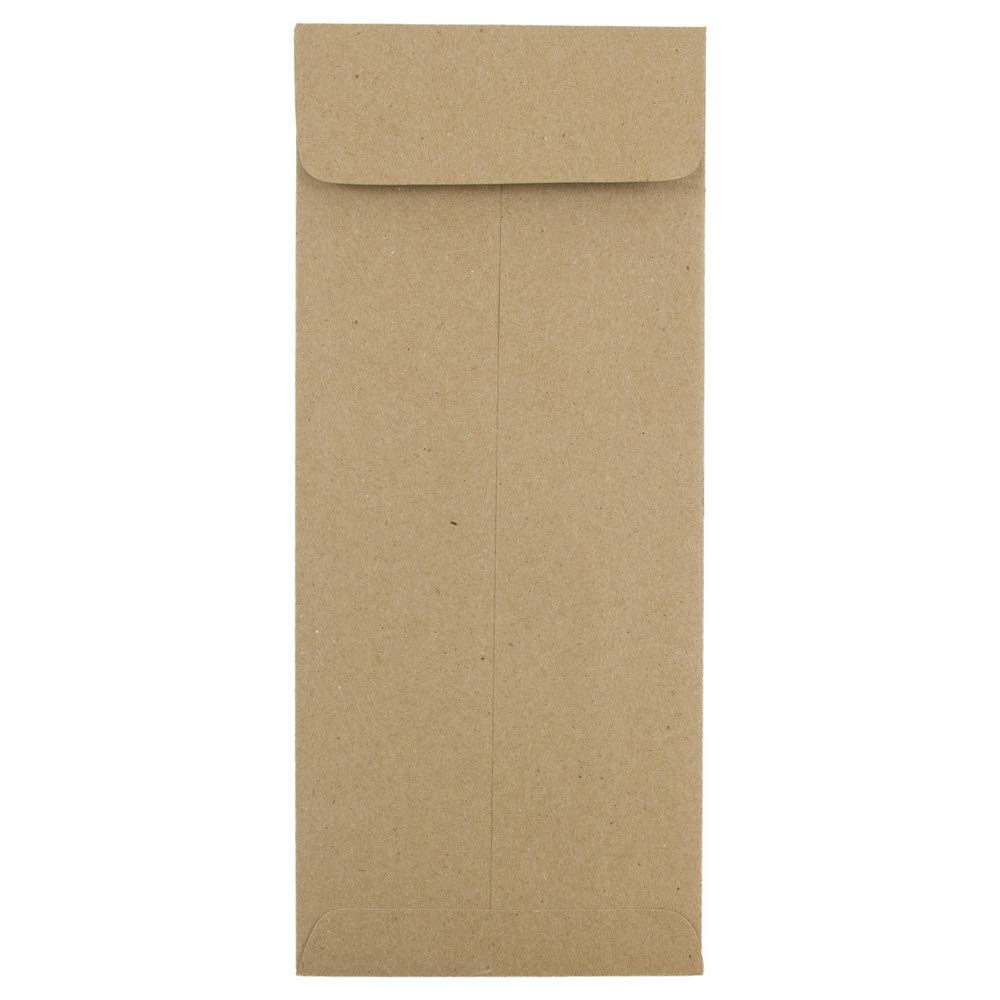 JAM PAPER #10 Business Envelopes 4 1/8 x 9 1/2 Inches - Premium Kraft Brown Paper - 250 Bulk Pack for Office, Mailing, Invoices & Business Correspondence