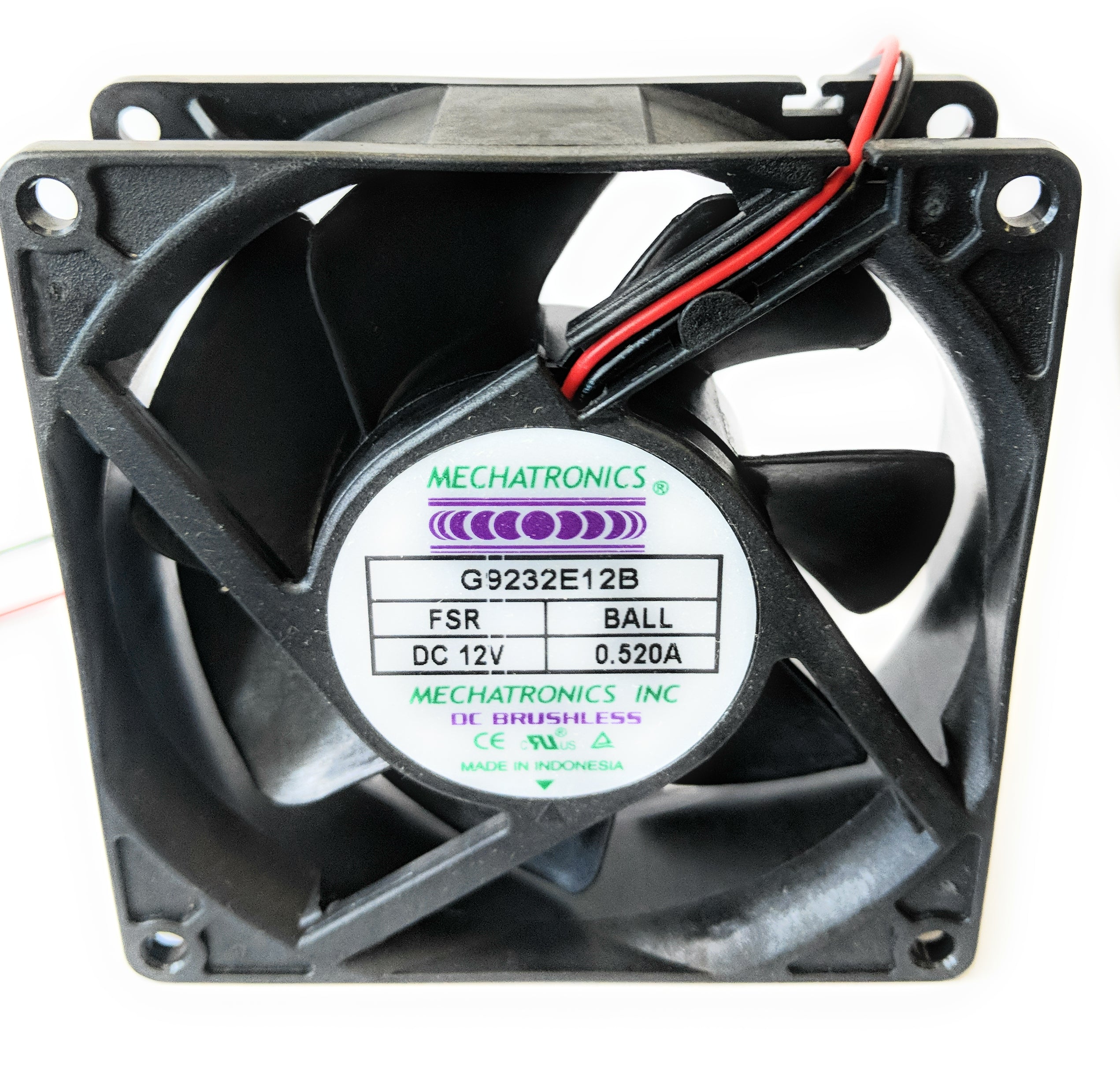 High Speed 92x92x32mm 12V DC Cooling Fan - Mechatronics G9232E12B FSR for PC, Electronics & Server Cooling