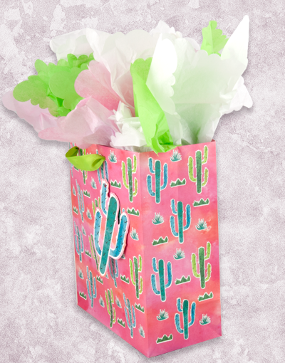 Premium Cactus Garden Gift Bags - Eco-Friendly Party Favors & Wedding Souvenirs | Perfect for Birthday, Bridal Shower & Housewarming Gifts