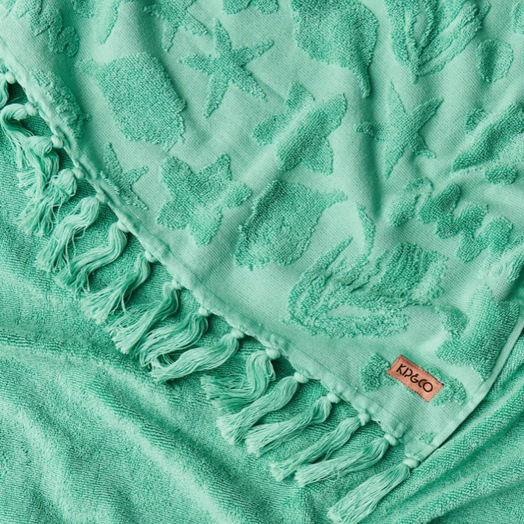 Premium Jade Rock Pool Terry Bath Towel - Soft, Absorbent & Quick-Drying - Perfect for Spa, Beach & Luxury Bathrooms