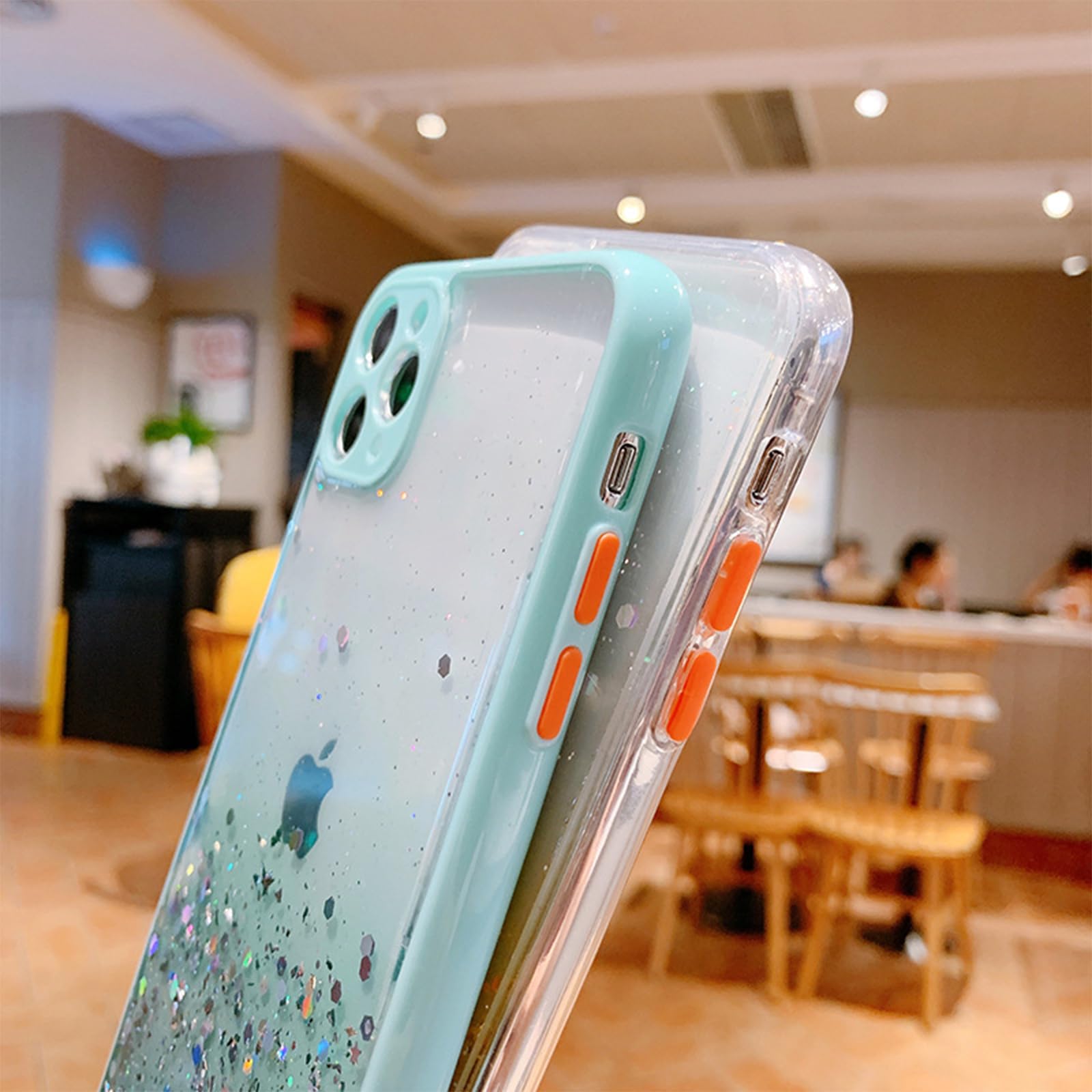 Sparkle Clear TPU Case with Wrist Strap & Kickstand for iPhone 11 Pro Max 6.5