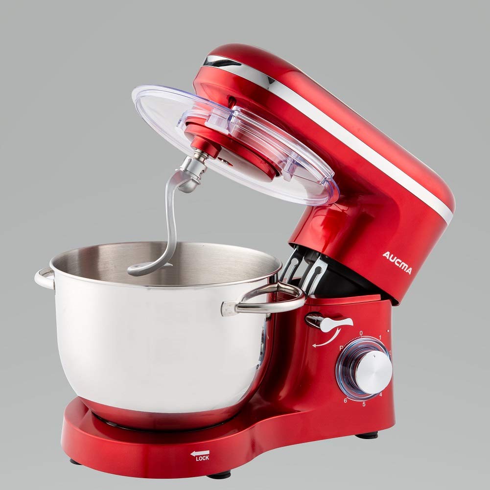 Upgraded Aucma Stand Mixer Dough Hook - Electrophoresis Hook Compatible with Aucma 6.5QT Stand Mixer SM-1518N, Shielded & Dishwasher Safe - Perfect for Baking Bread, Cookies, and Pastries at Home