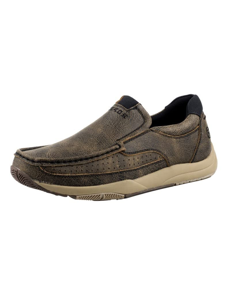 ROPER Men's Ulysses Leather Loafers - Comfortable Slip-On Dress Shoes for Business Casual & Office Wear - Perfect for Work, Travel & Formal Occasions