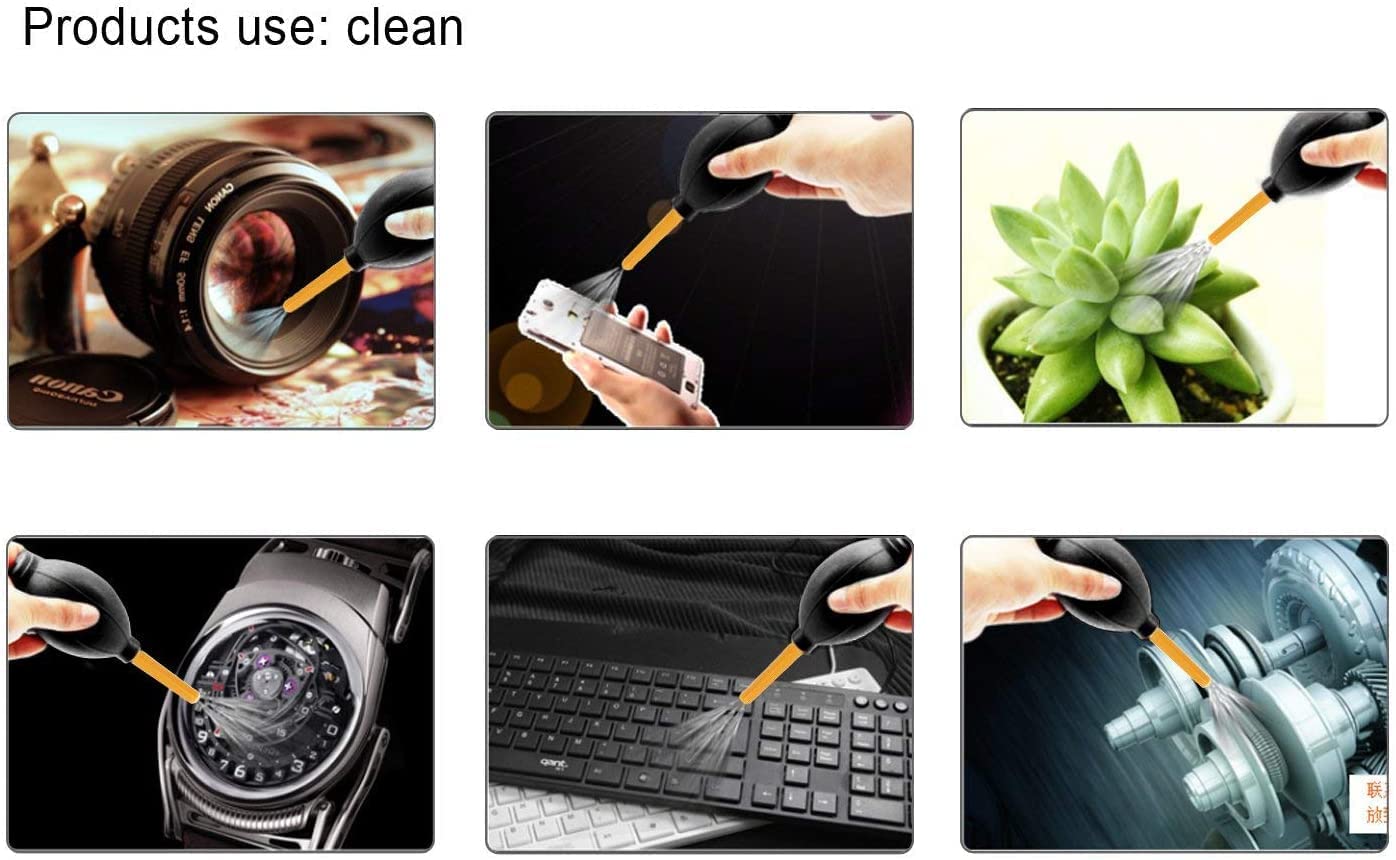 OZERDA Dust Blower - Handheld Rubber Air Pump Cleaner for Keyboard, DSLR Camera, Lens, Watch, Smartphone, Electronics, PC, Laptop, CPU & Motherboard - Perfect for Cleaning Sensitive Devices & Screens at Home or Office