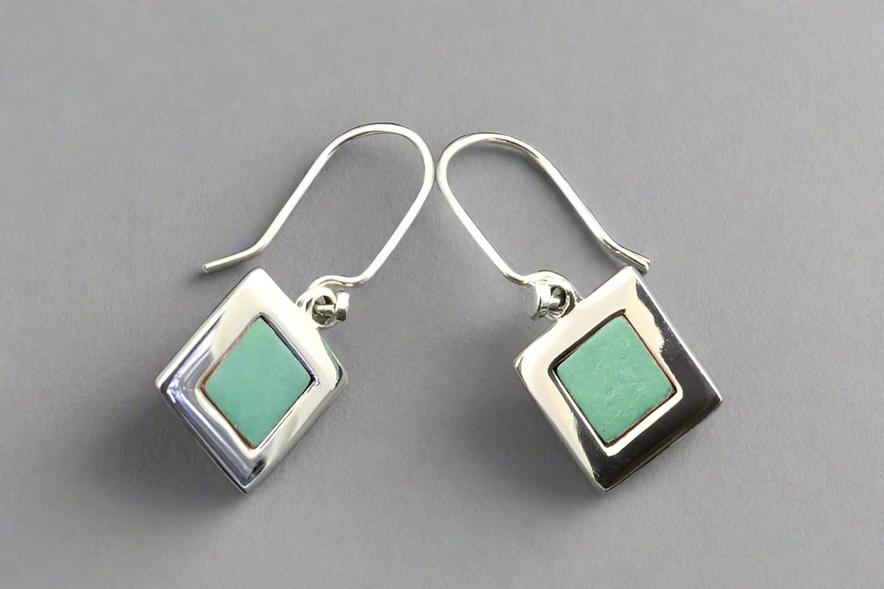 Handmade Copper Patina & Sterling Silver Drop Earrings - Elegant Boho Jewelry for Women - Perfect for Weddings, Parties & Everyday Wear