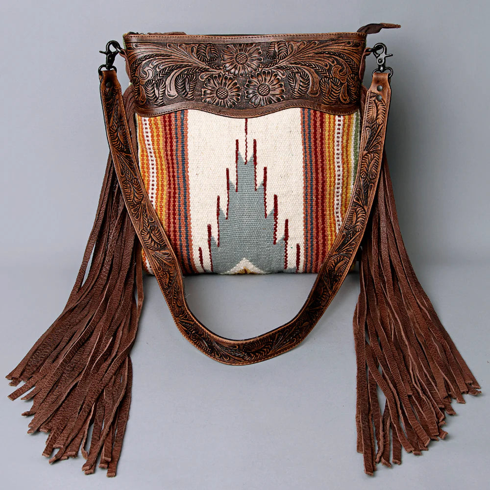 American Darling Large Fire Blanket Fringe Purse - Stylish Boho Crossbody Bag for Women, Perfect for Music Festivals, Beach Outings & Everyday Use