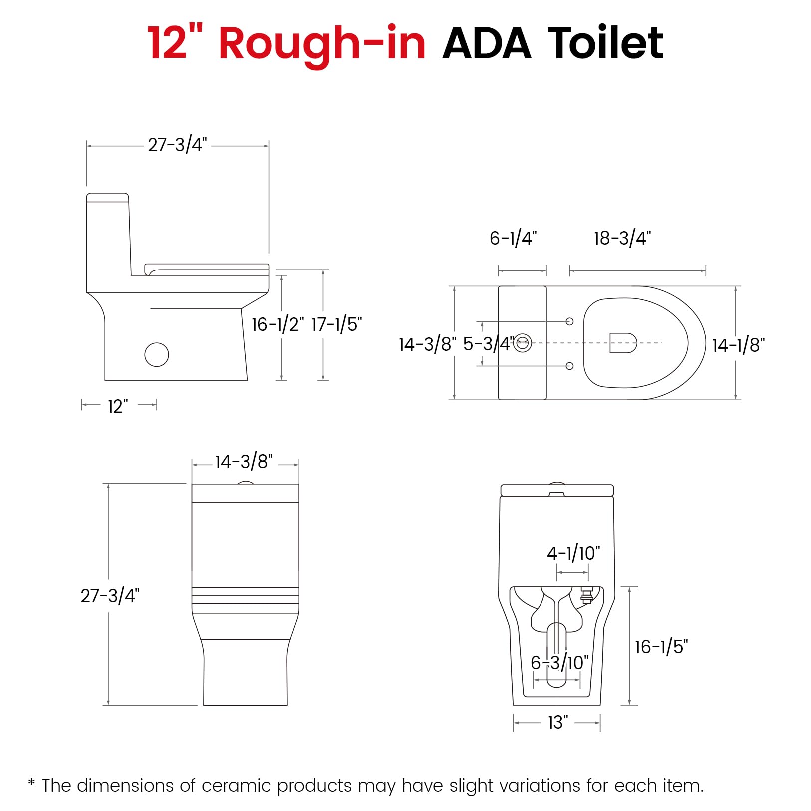 K-0351DF Elongated One Piece Toilet with ADA Comfort Height 17.2
