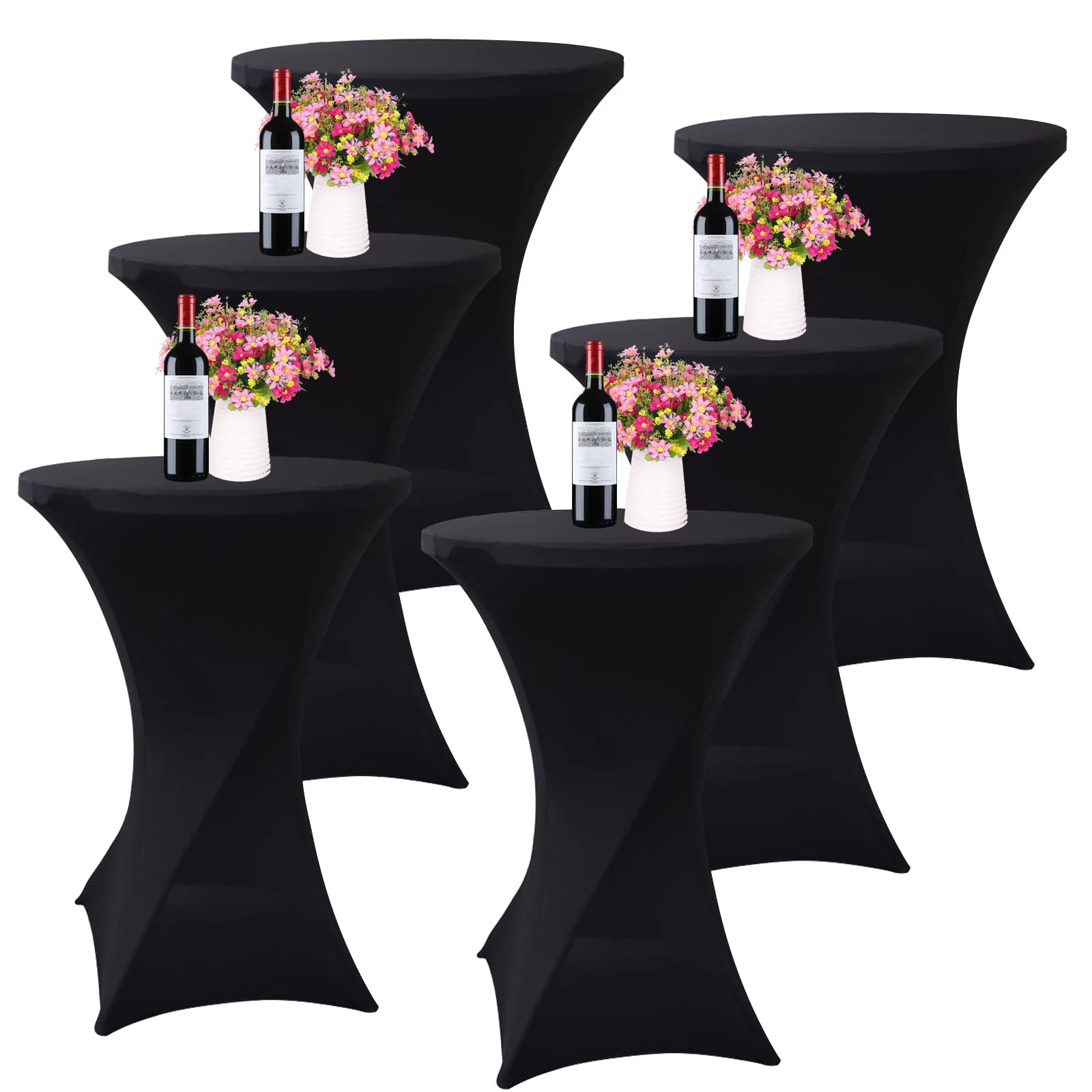 6 Pack Stretch Cocktail Table Covers 32