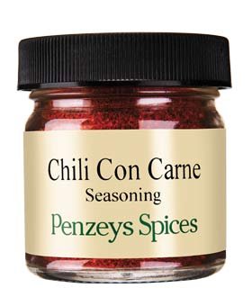 Authentic Chili Con Carne Seasoning by Penzeys Spices - 0.9 oz (1/4 Cup) Jar - Premium Mexican Spice Blend for Chili, Tacos & Burritos - Perfect for Home Cooking & Meal Prep