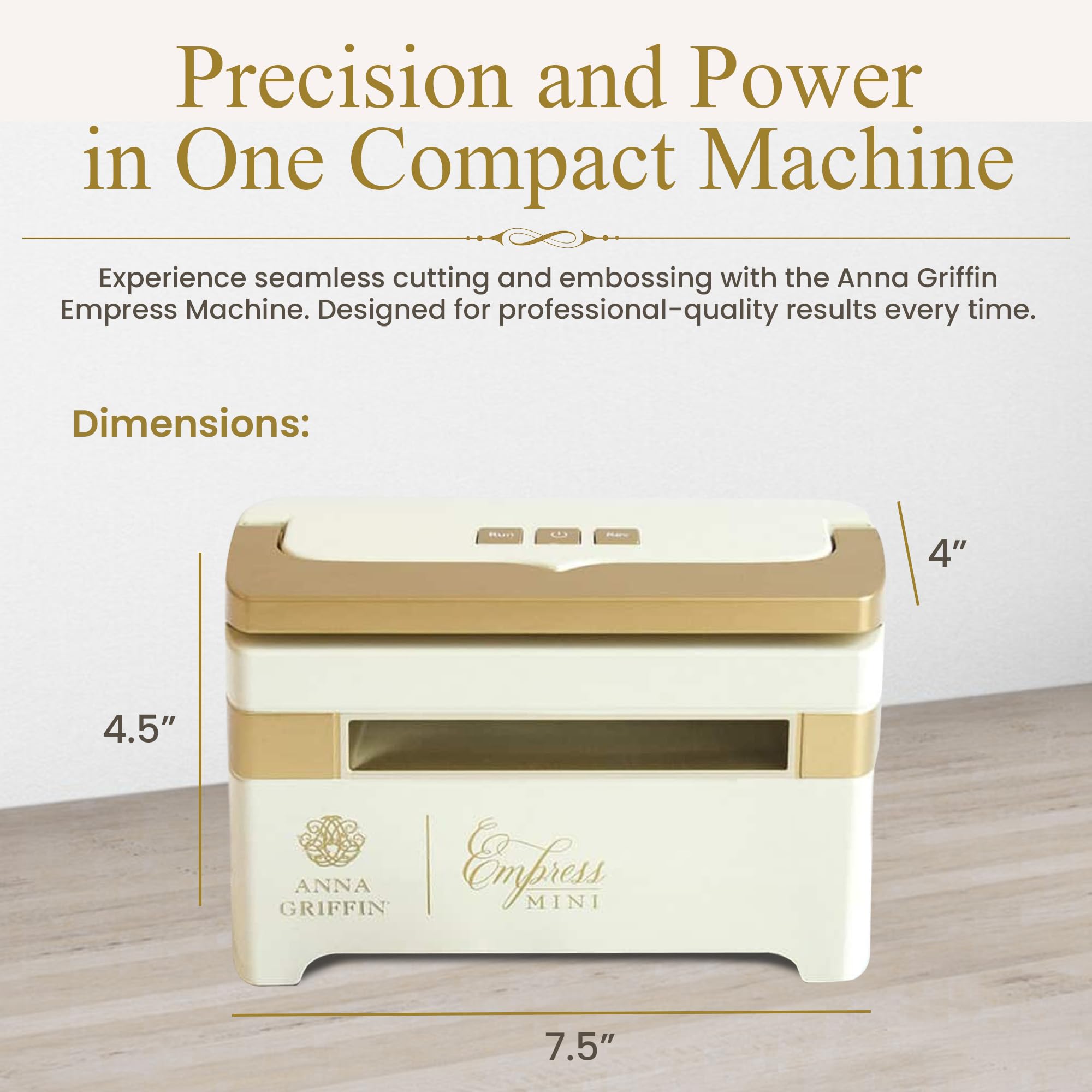 Anna Griffin Empress Mini Electric Die Cutting & Embossing Machine - Compact 7.5x4x4.5